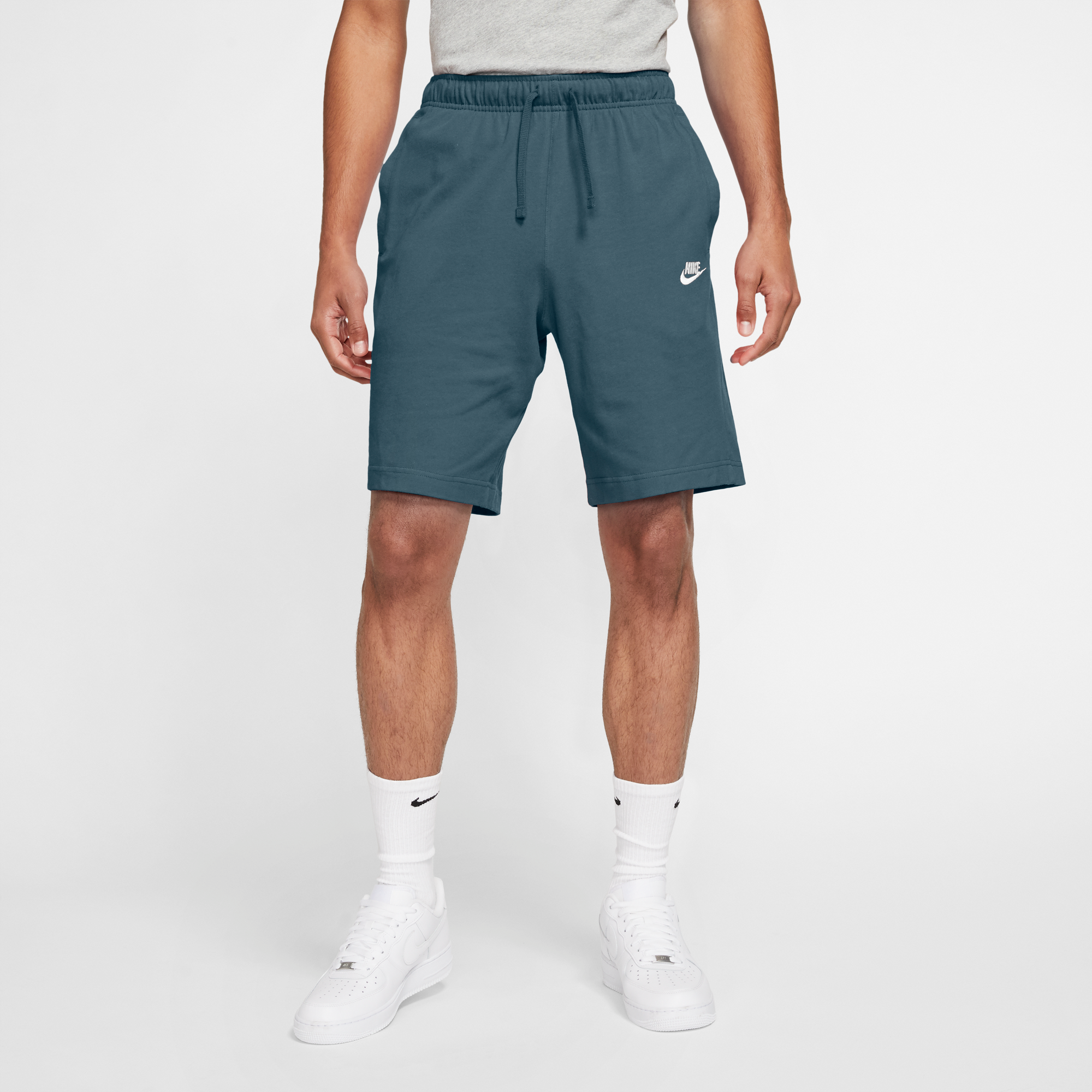 nike club fleece shorts green