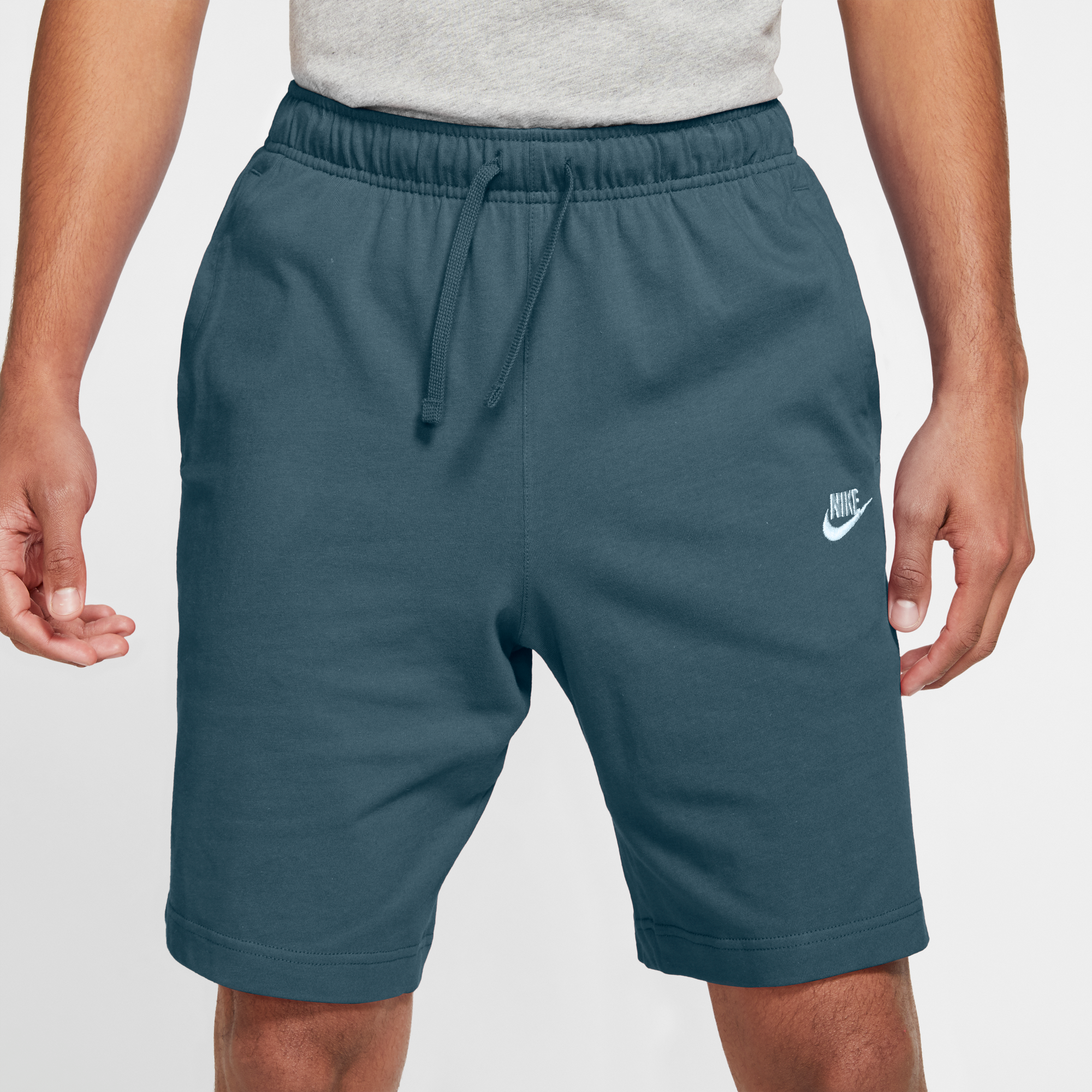 nike fleece shorts green