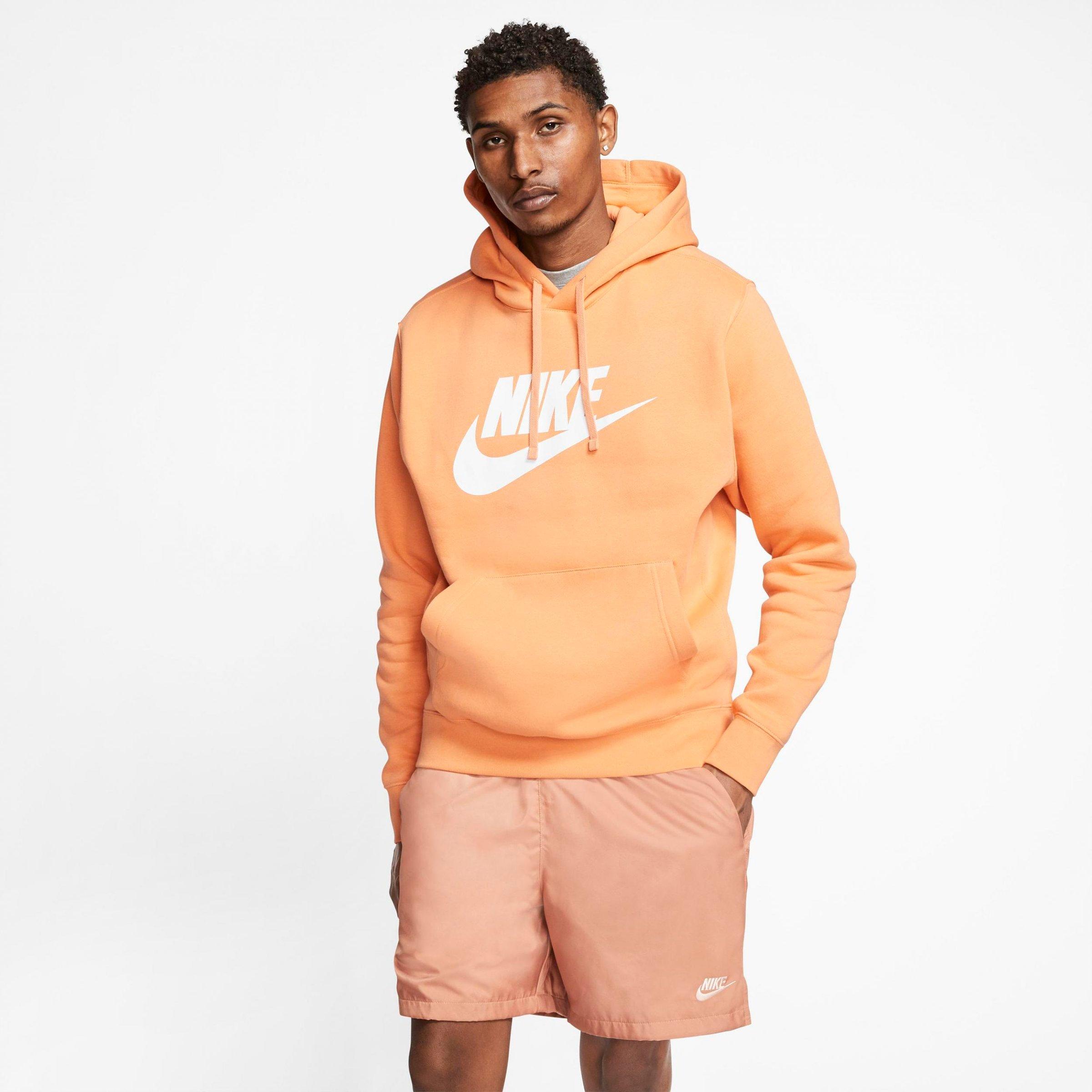 nike sportswear club fleece orange