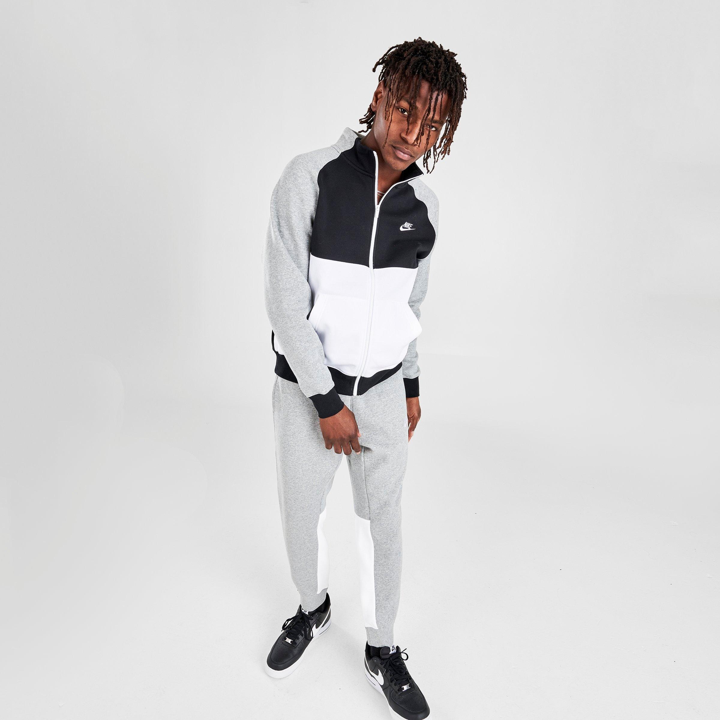 men's nike sportswear colorblock club fleece track jacket
