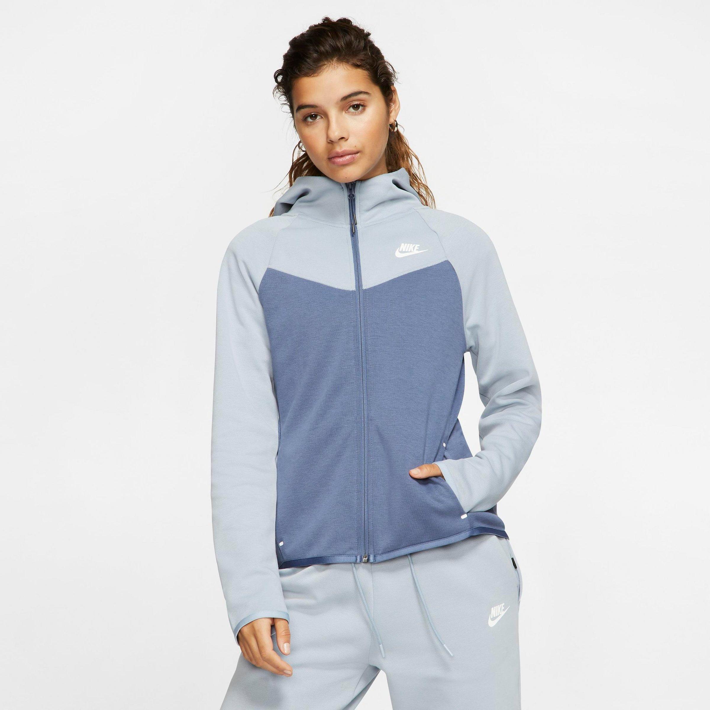 grey nike tech fleece hoodie women's