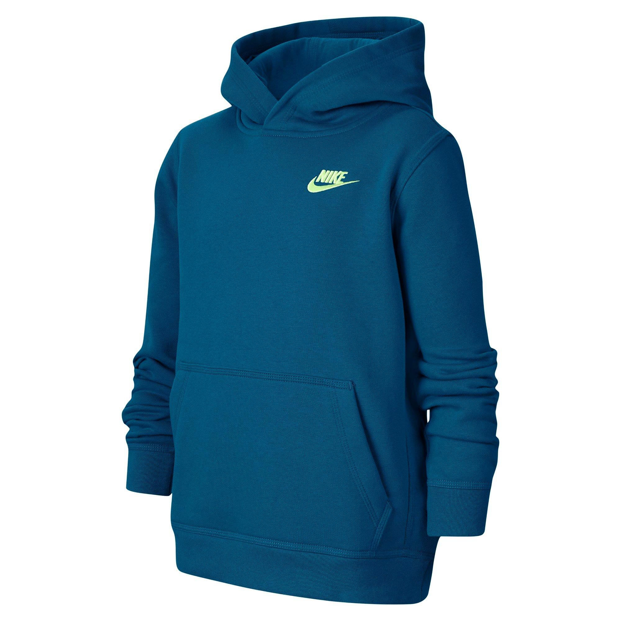 nike small logo hoodie