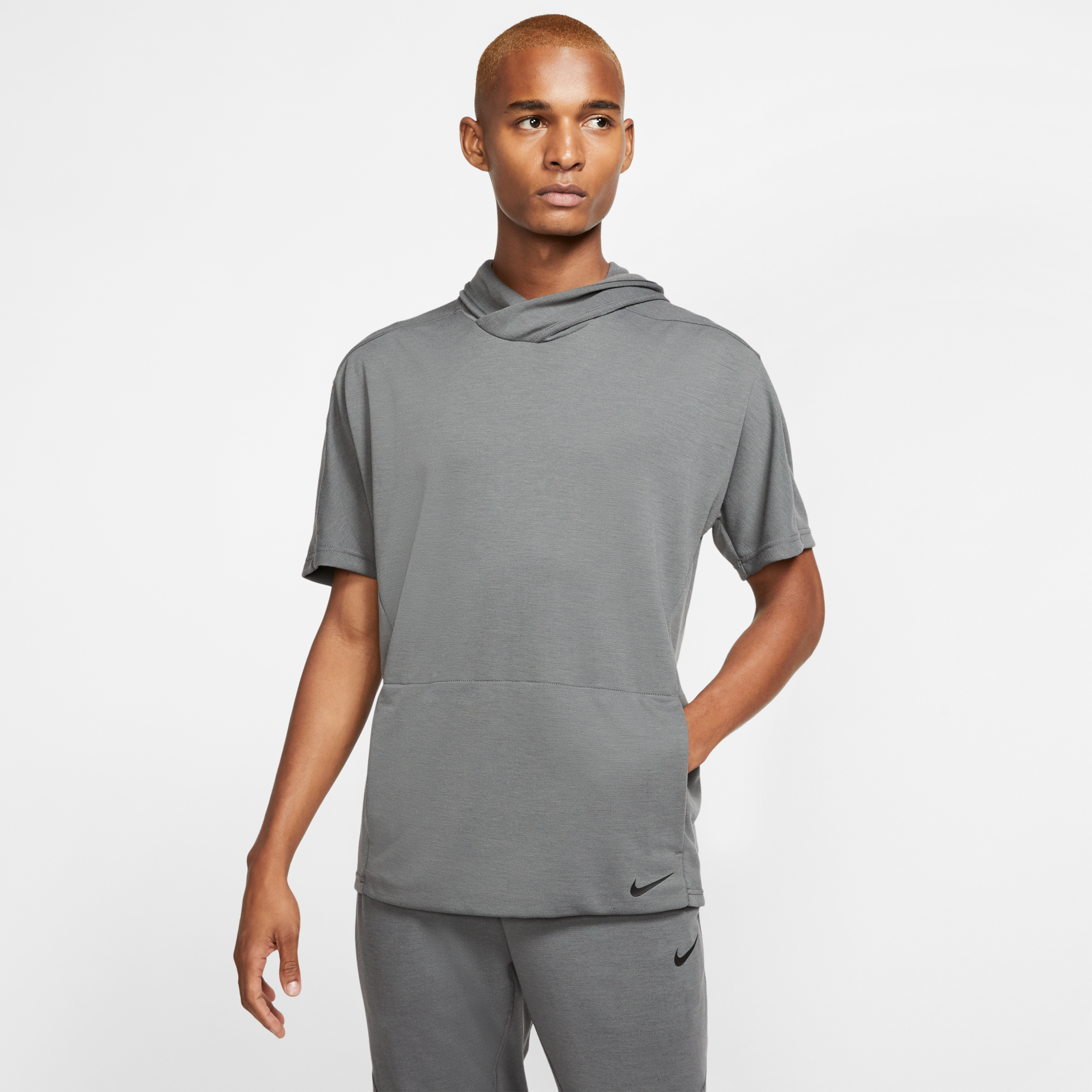 nike dri fit hoodie short sleeve