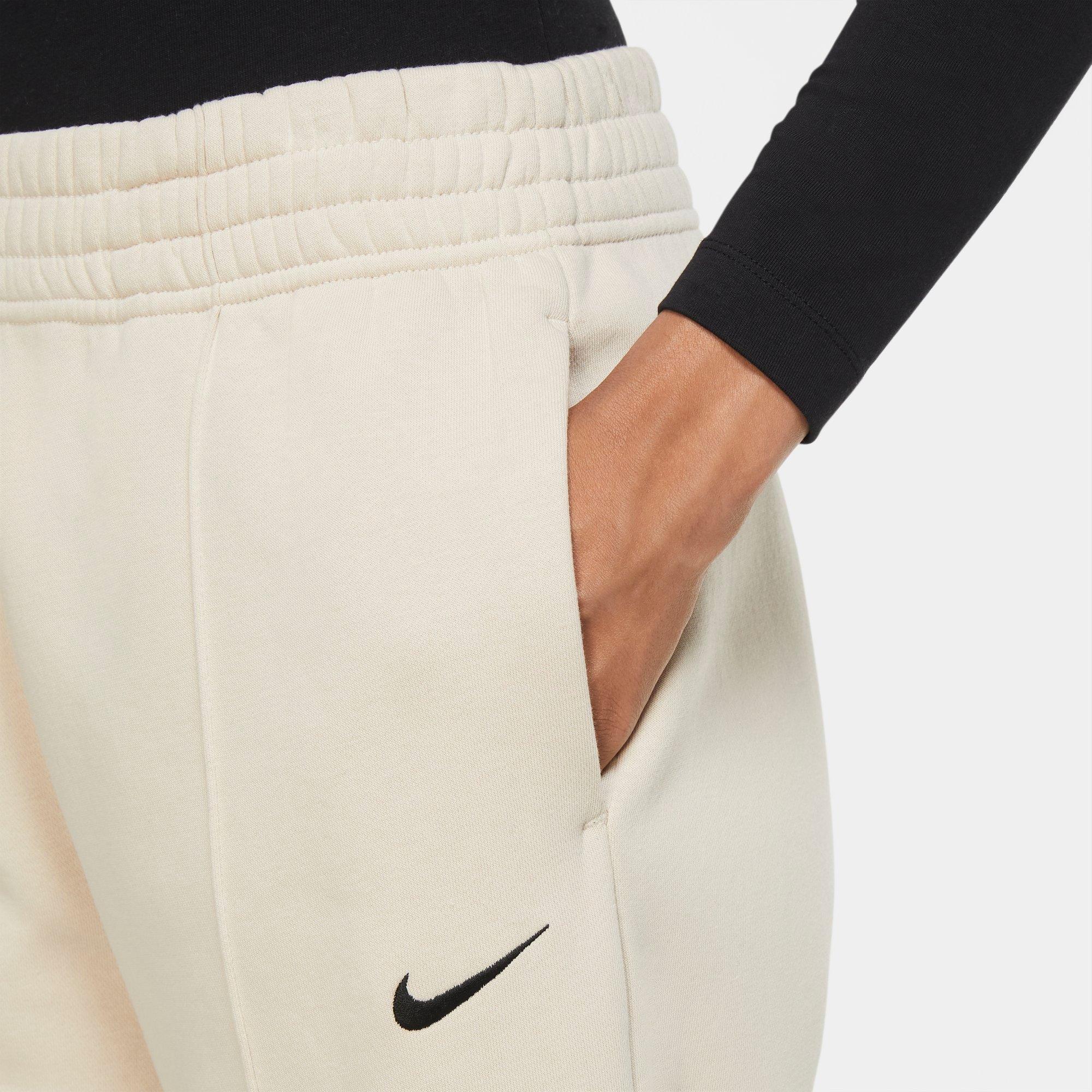 nike oatmeal fleece joggers