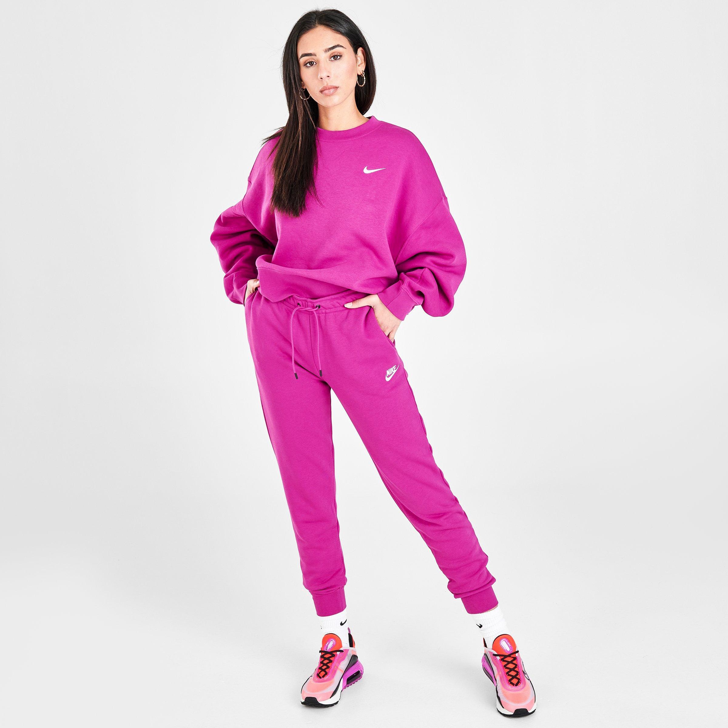 nike essential joggers pink