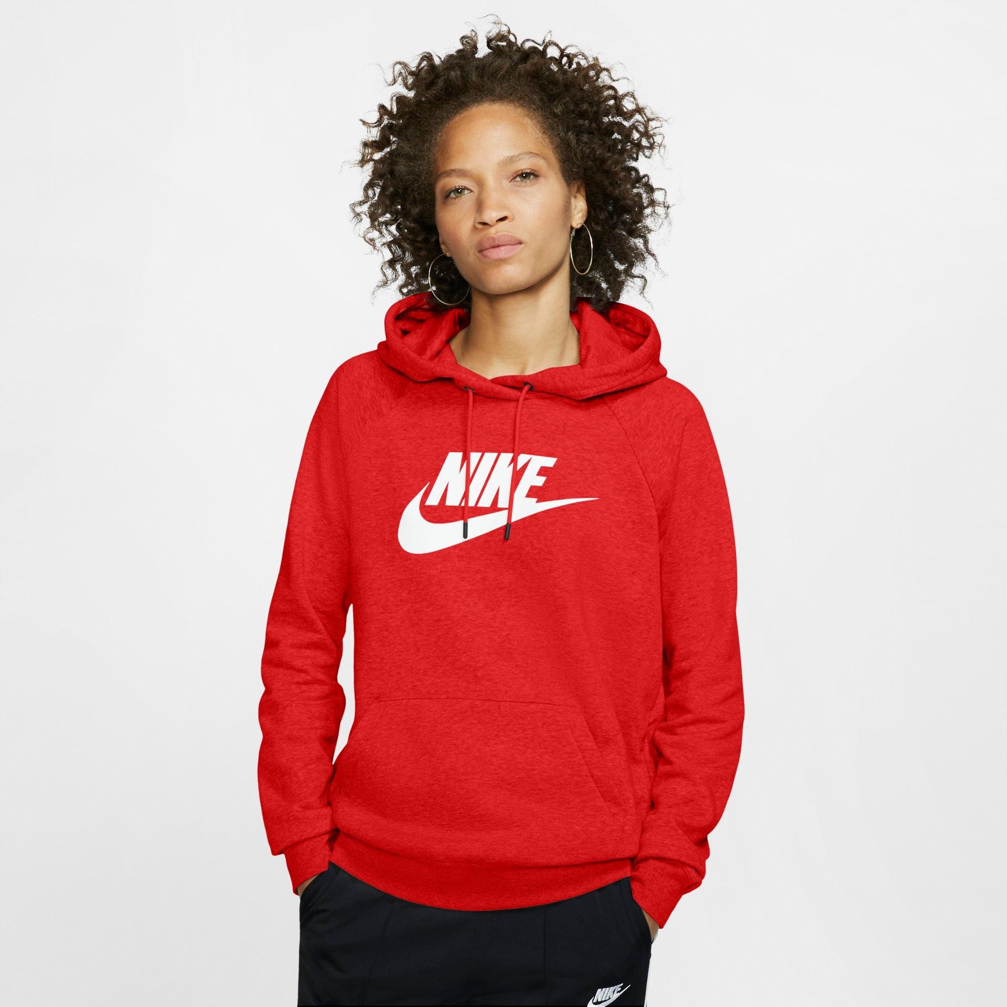 womens nike hoodie red