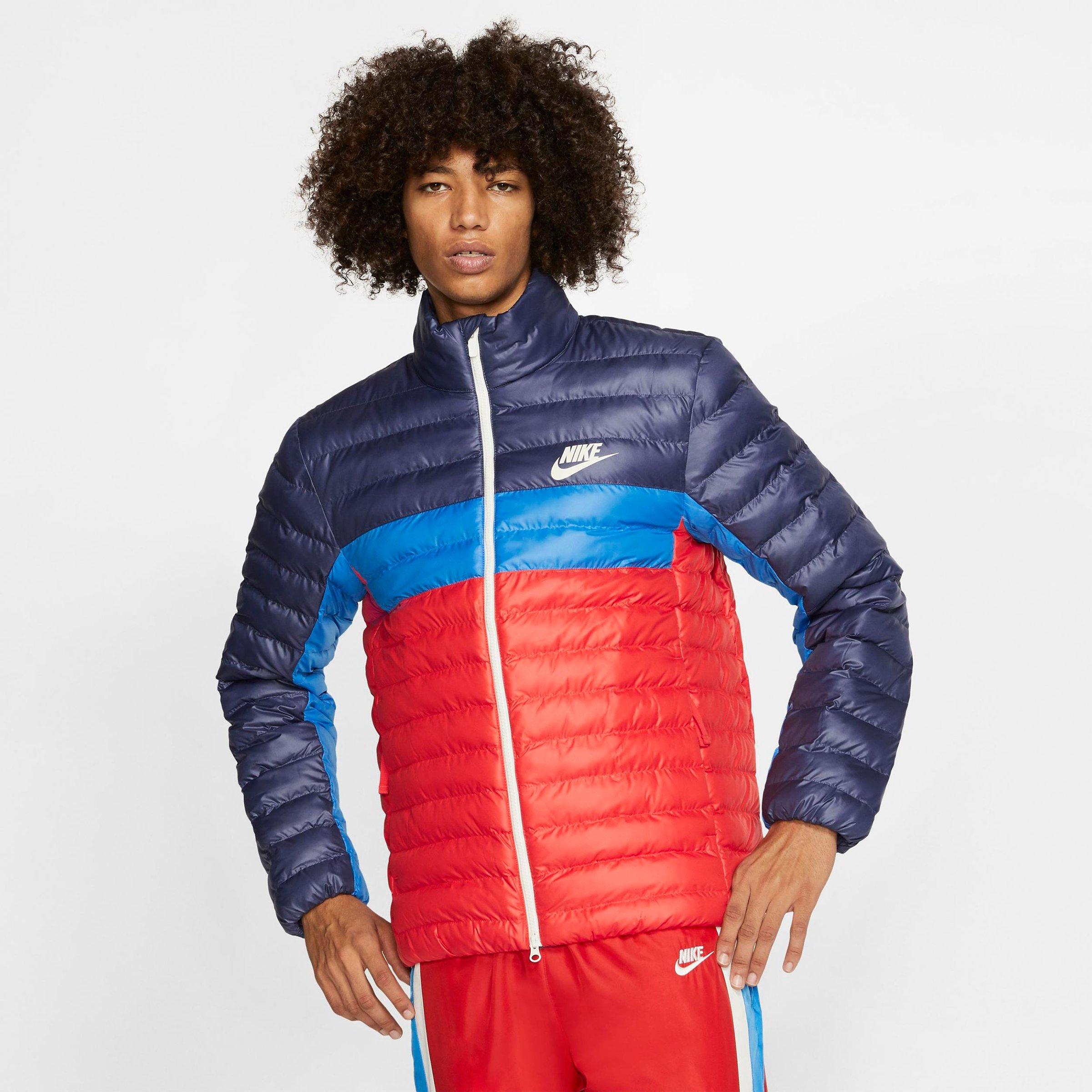 red nike puffer jacket