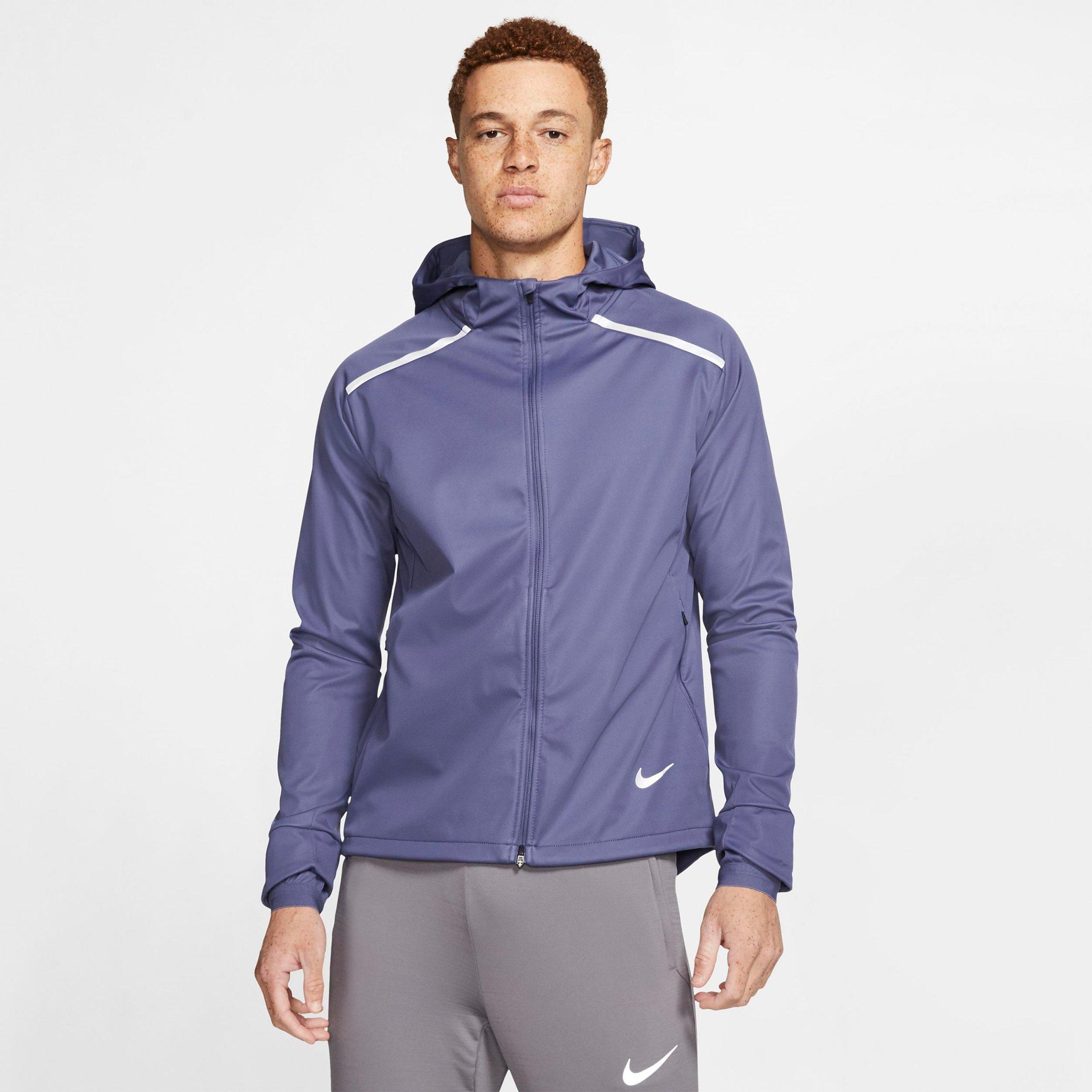 nike shield hooded running jacket