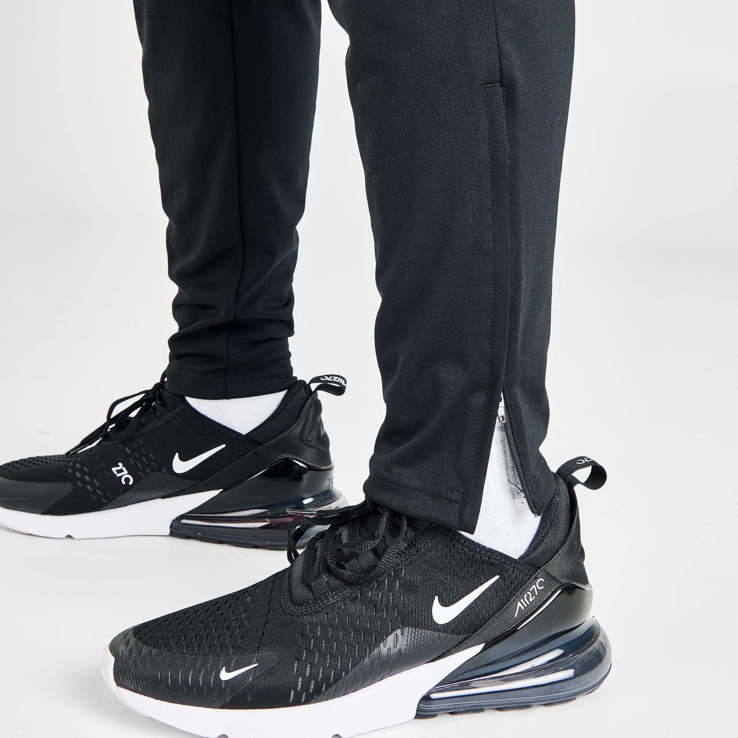 nike dri fit pants with zipper ankle