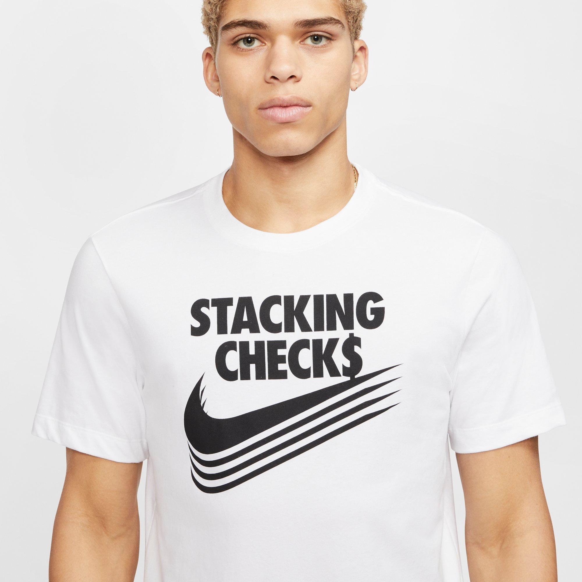 stacking checks nike shirt