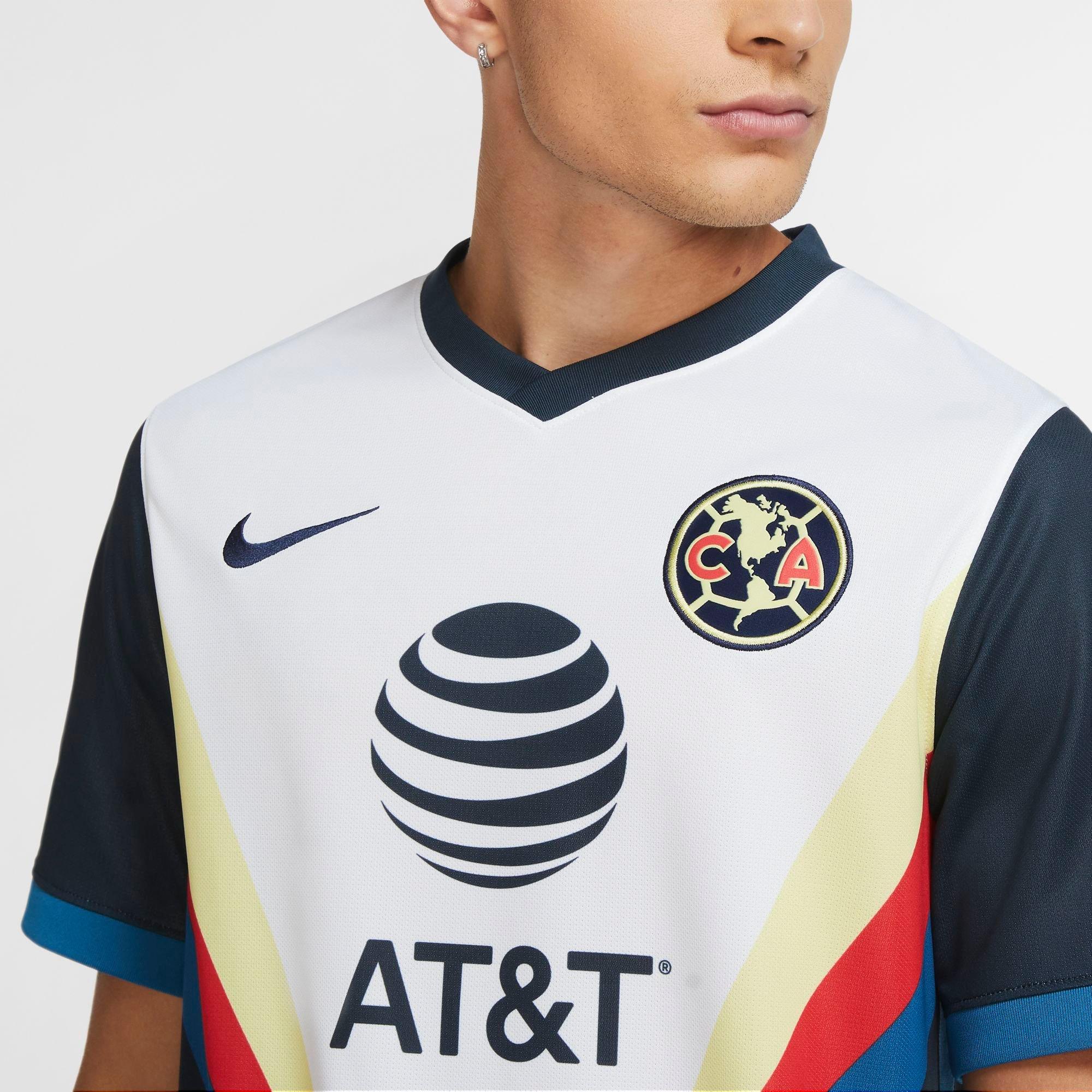 Men S Nike Club America Soccer 21 Stadium Away Jersey Jd Sports