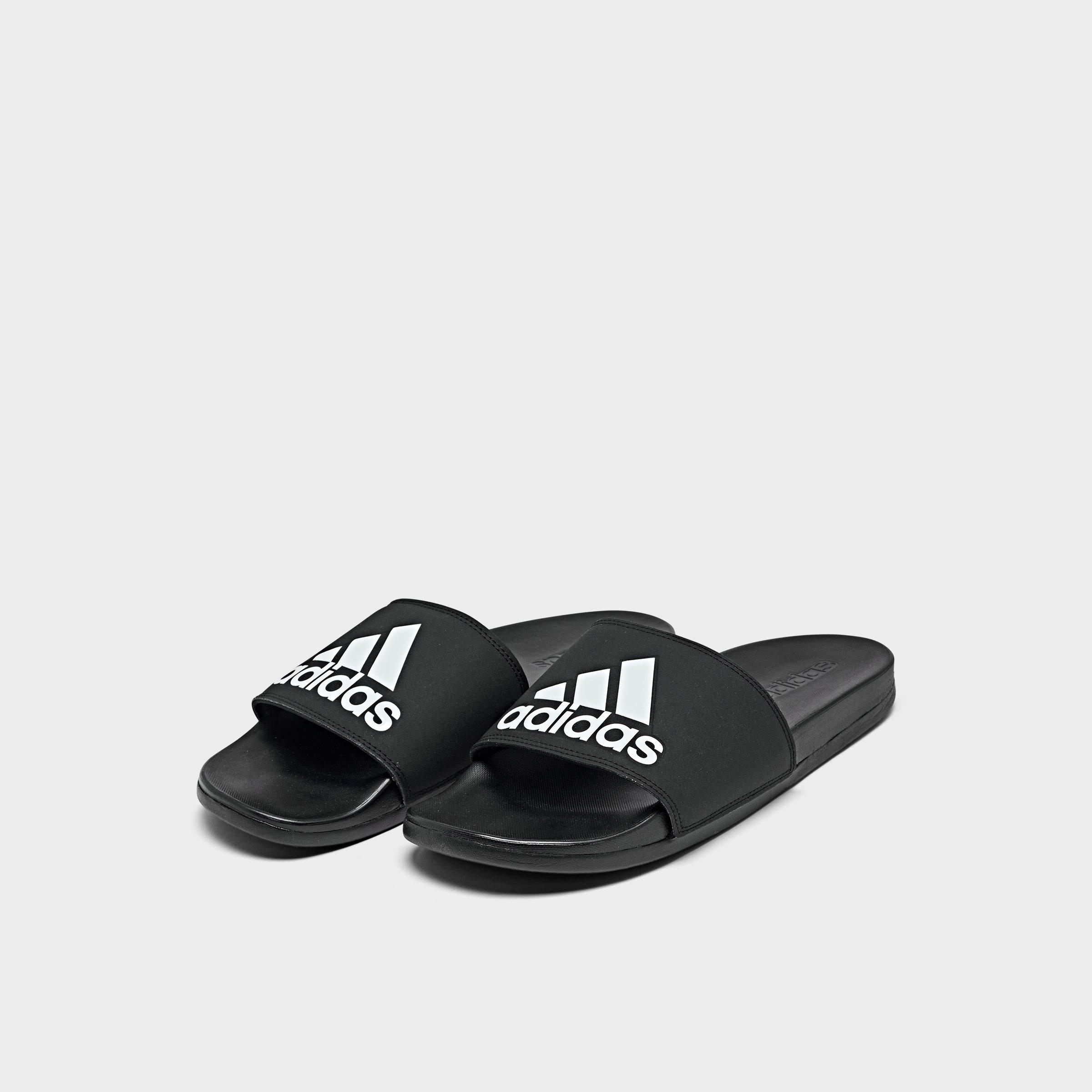 adidas adilette cloudfoam plus men's slide sandals