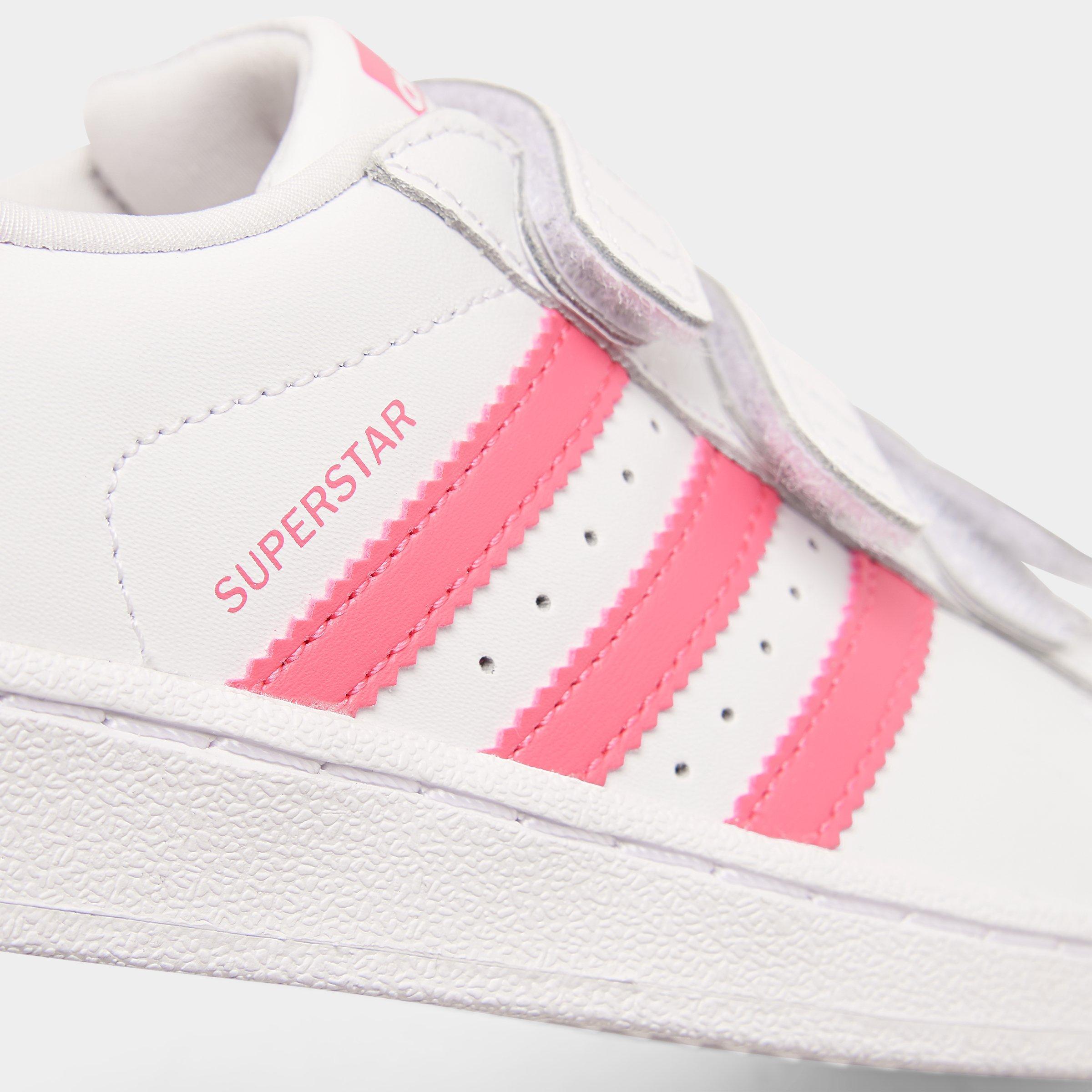 pink and white superstars