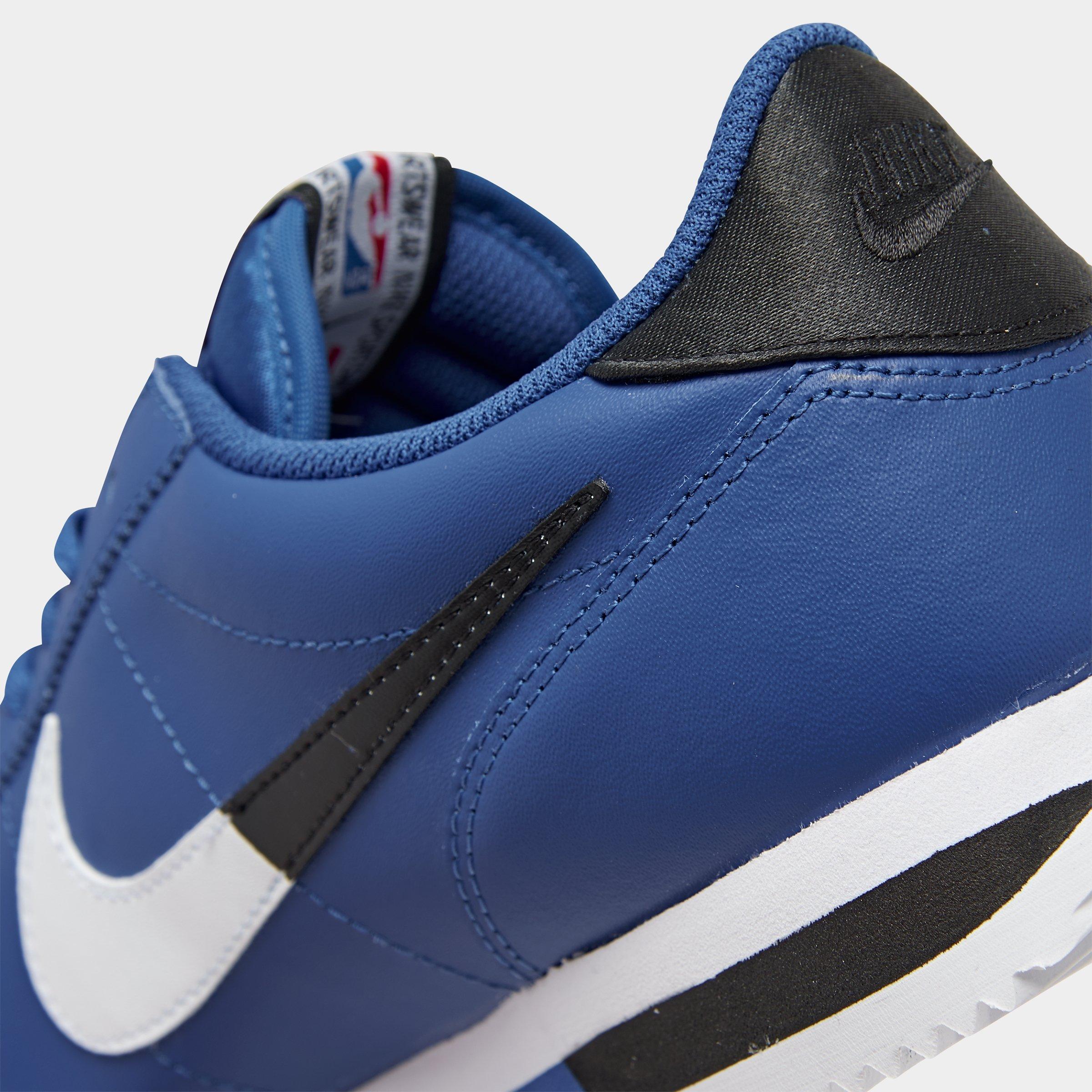 nike cortez navy leather