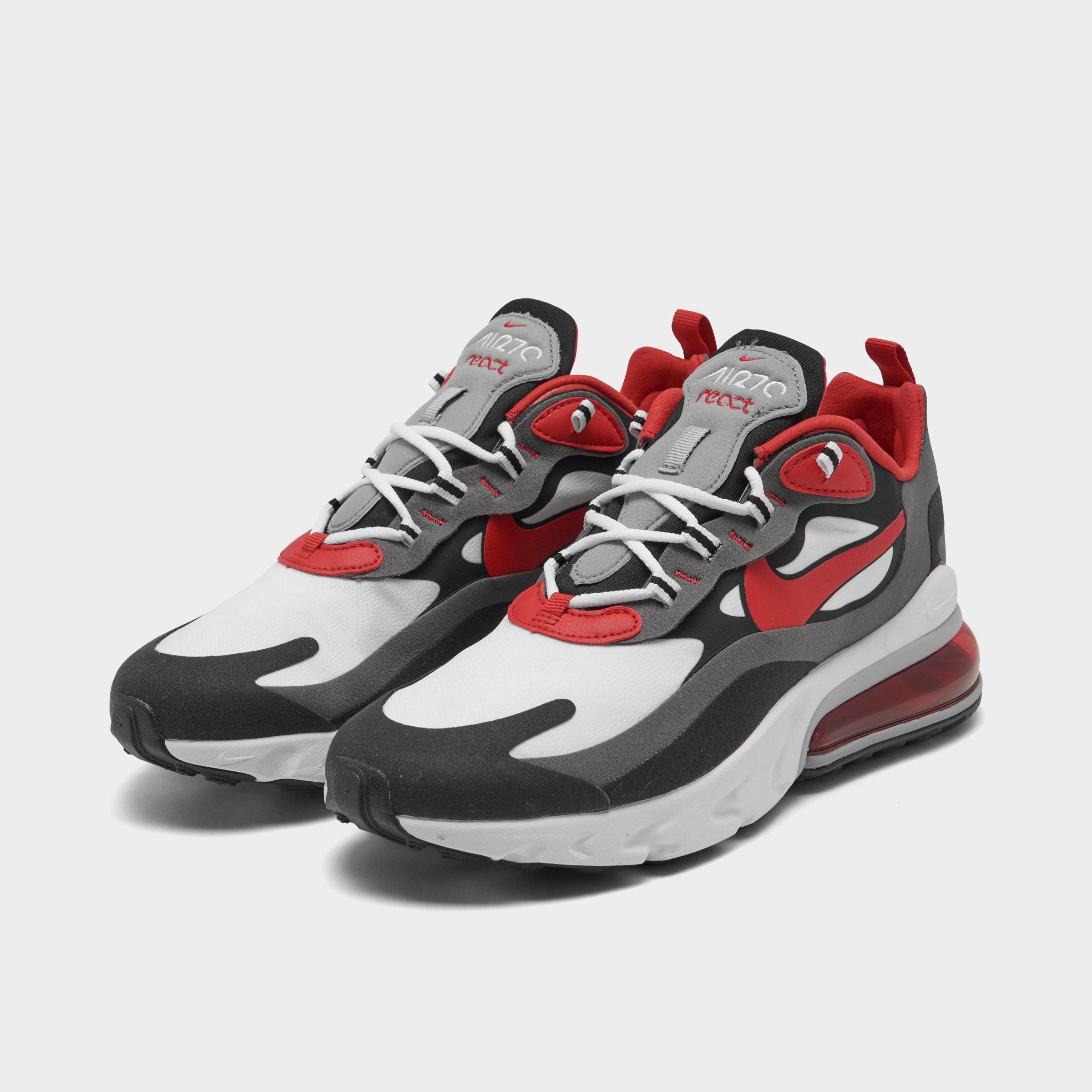 nike air max 270 react black iron grey university red