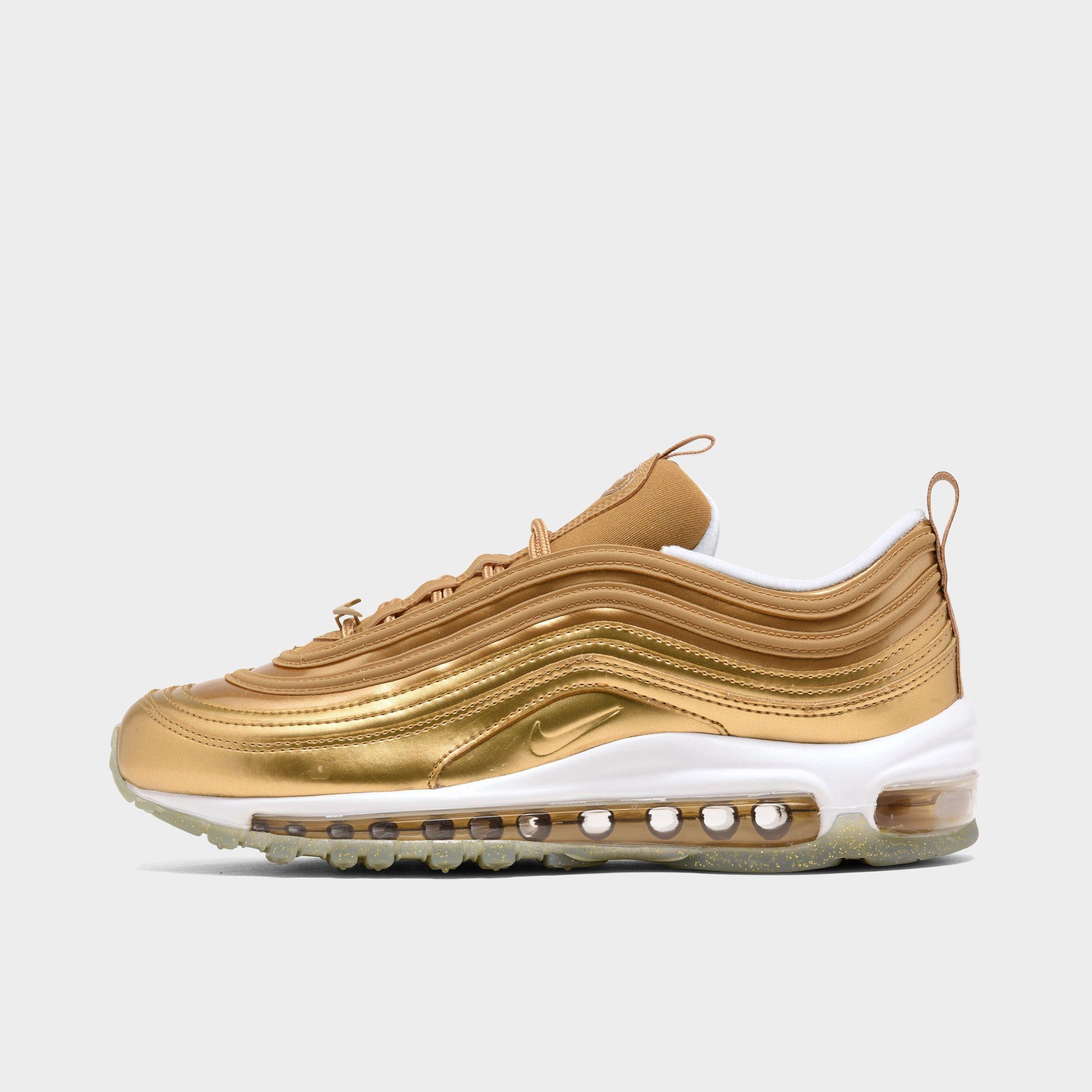 gold and white air max 97