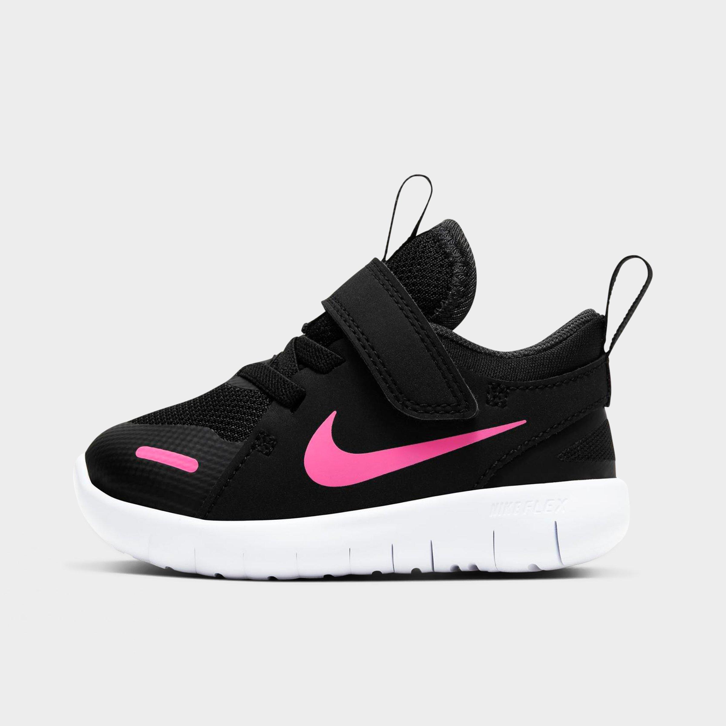 nike flex contact women's running shoes black white anthracite