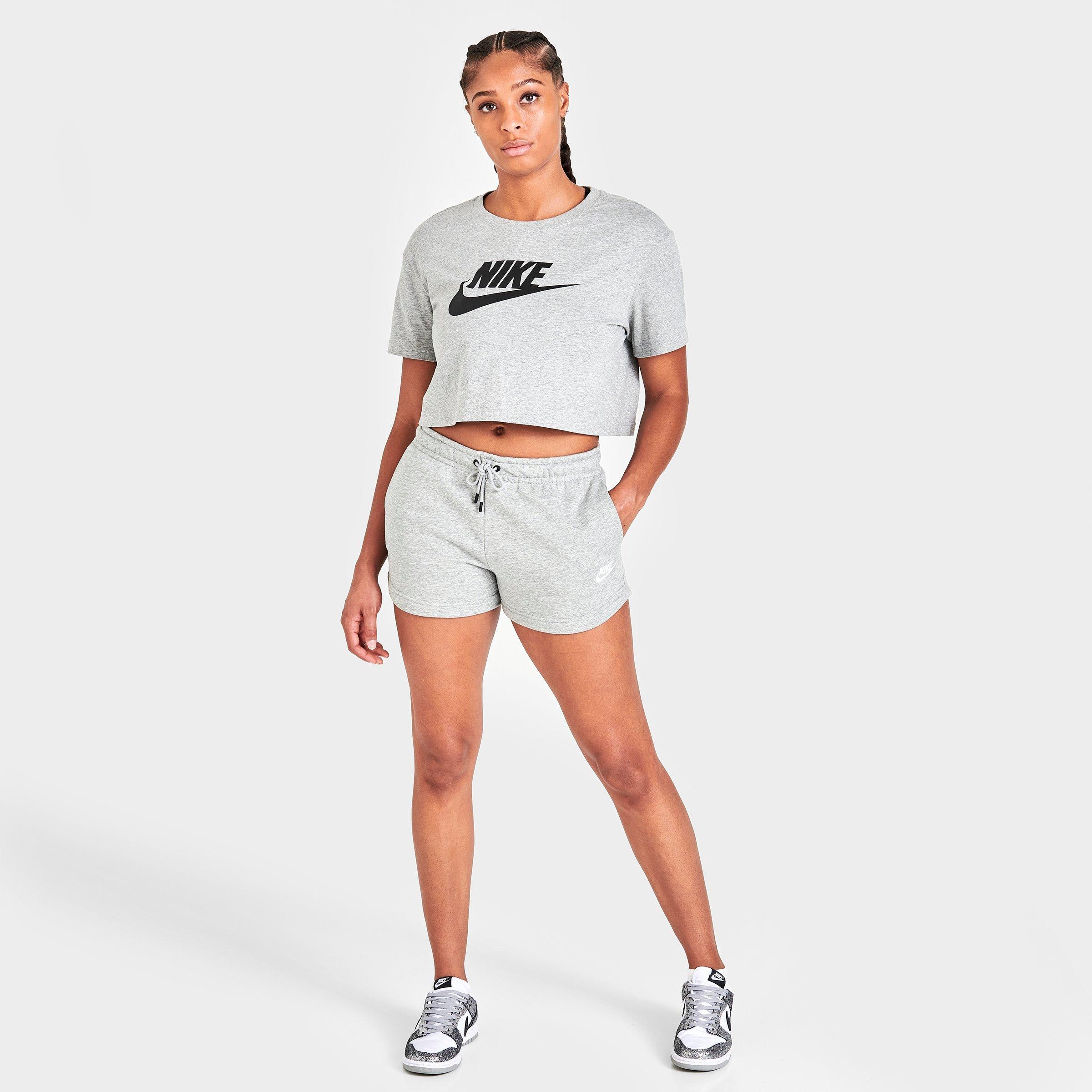 nike essential shorts grey