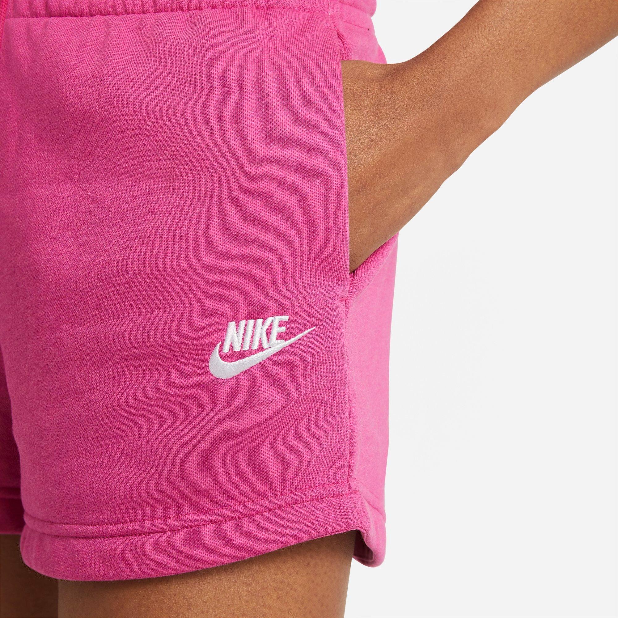 women's nike sportswear essential french terry shorts yellow