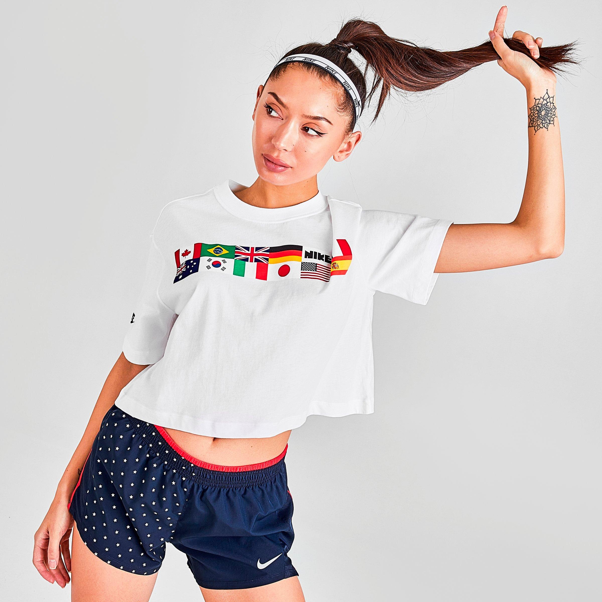 jd nike crop top