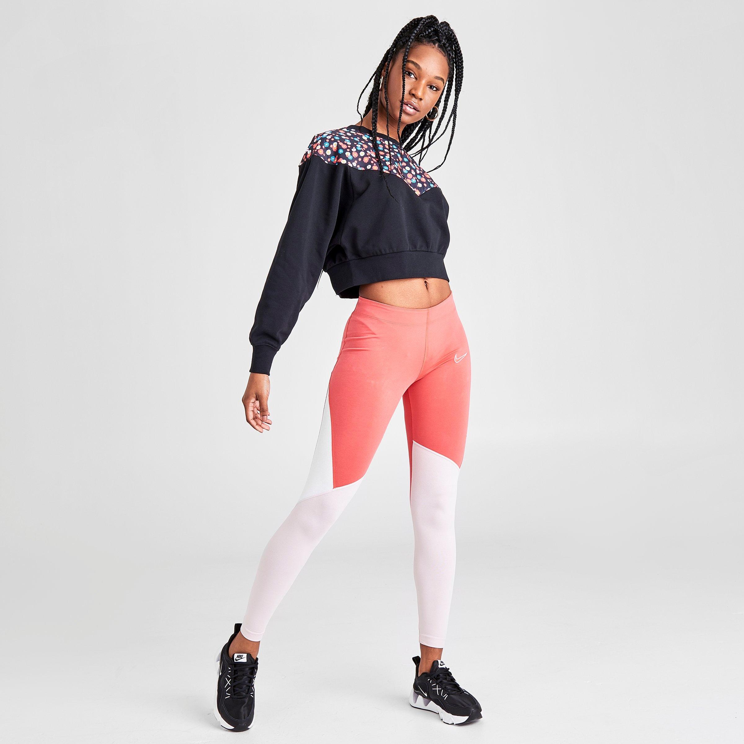 nike leggings color block