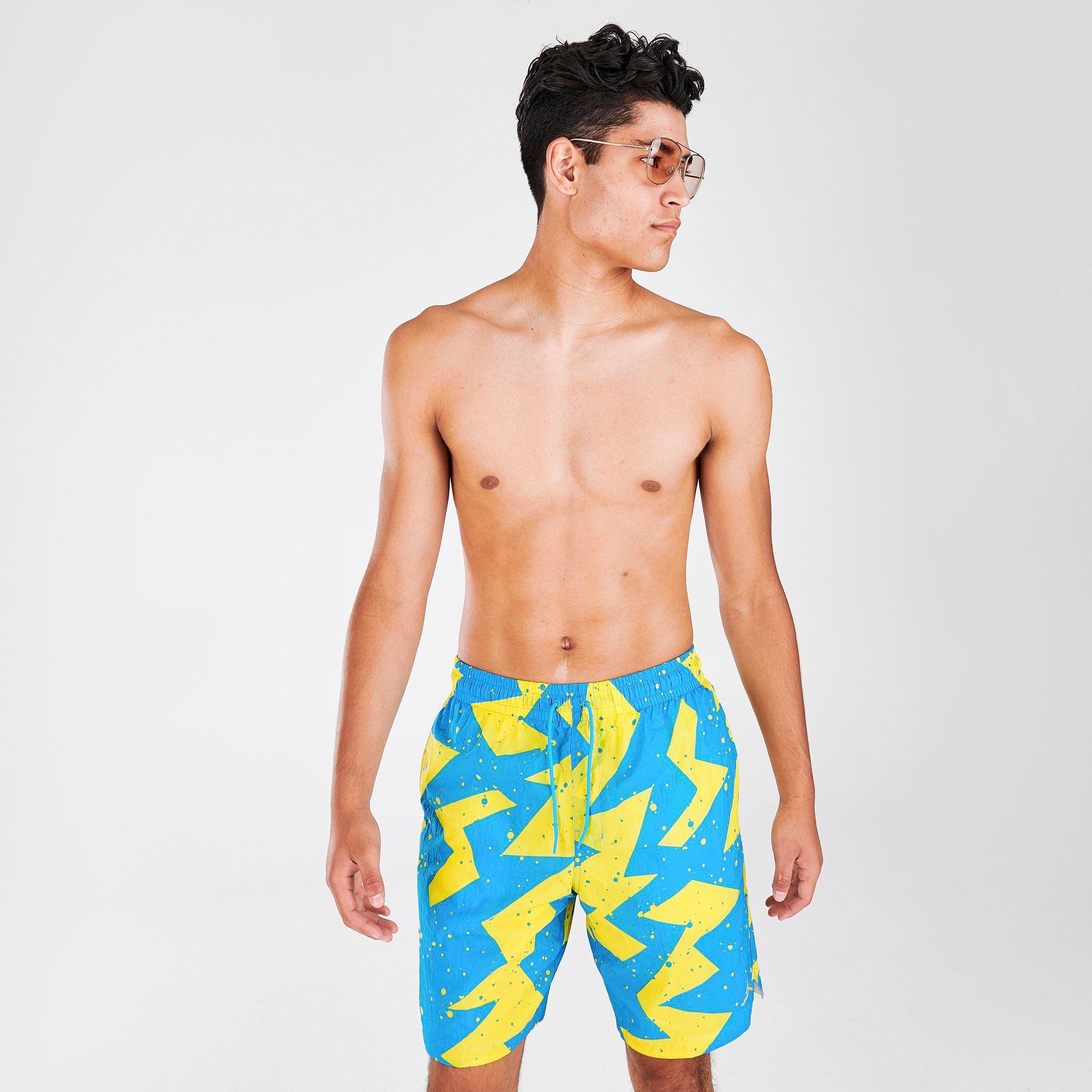 mens jordan swim trunks