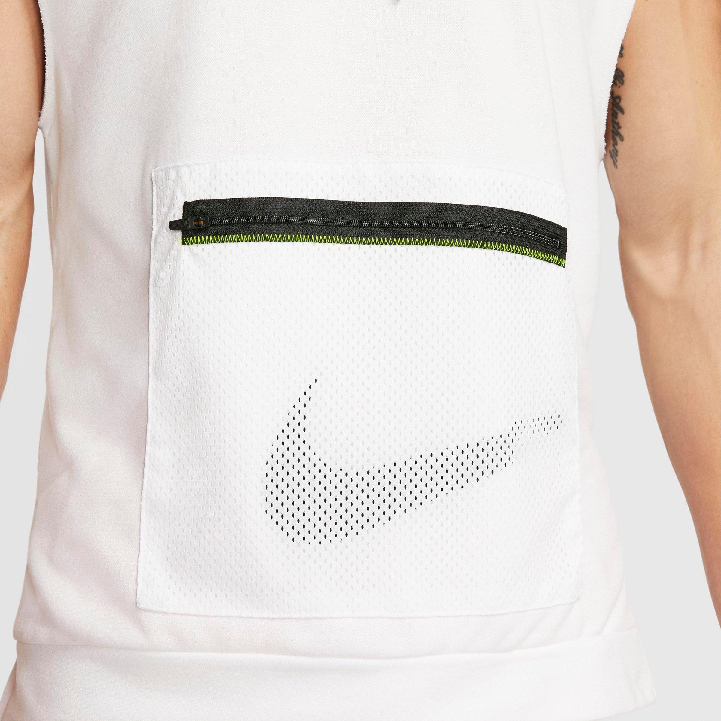 nike cut off hoodie