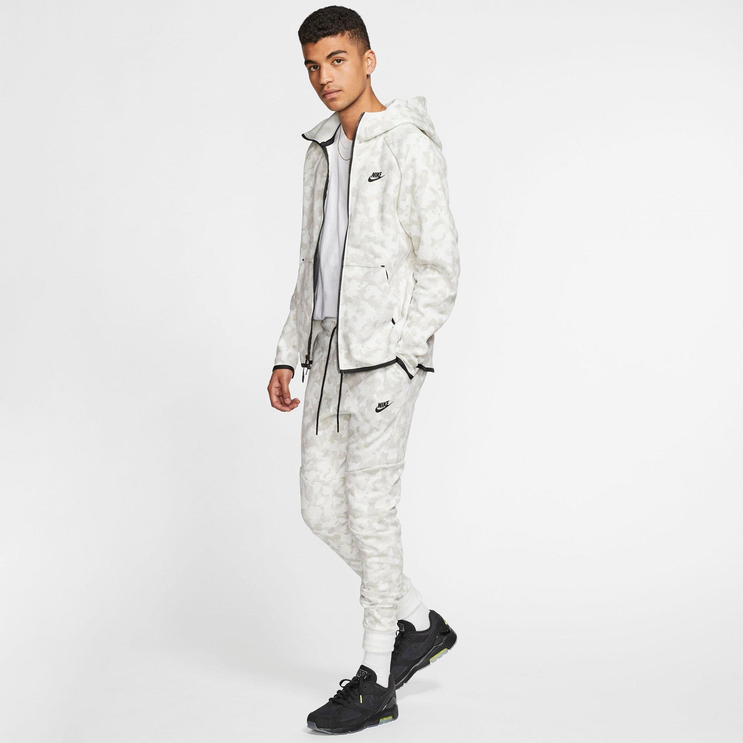 men's nike sportswear allover print tech fleece jogger pants