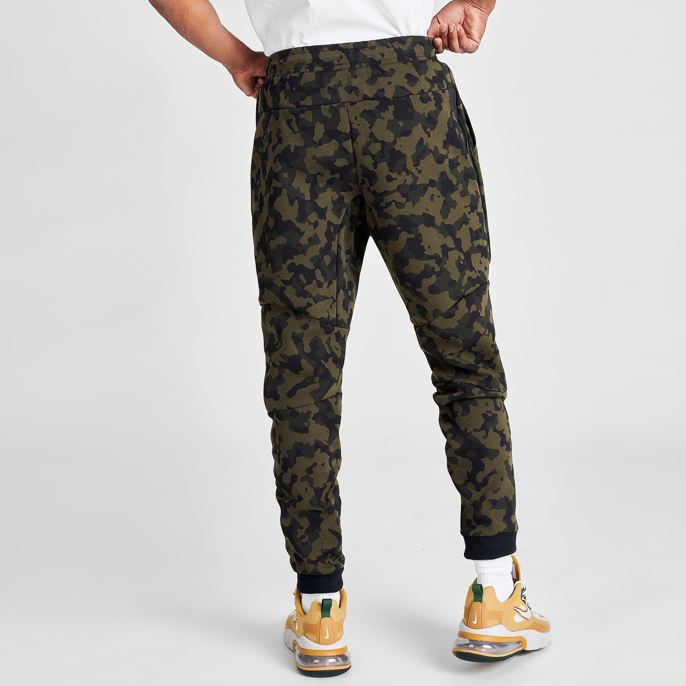men's nike sportswear allover print tech fleece jogger pants