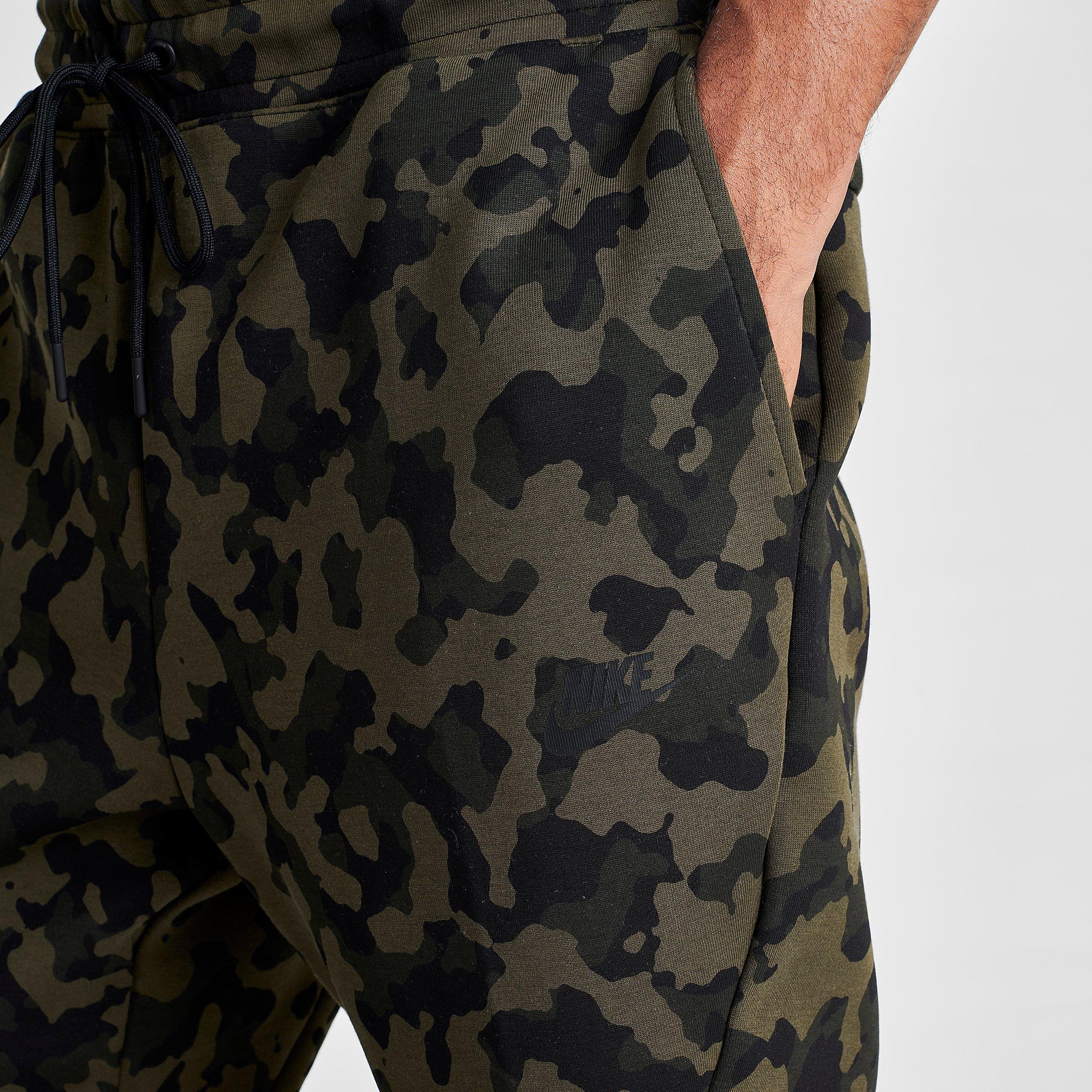 men's nike sportswear allover print tech fleece jogger pants