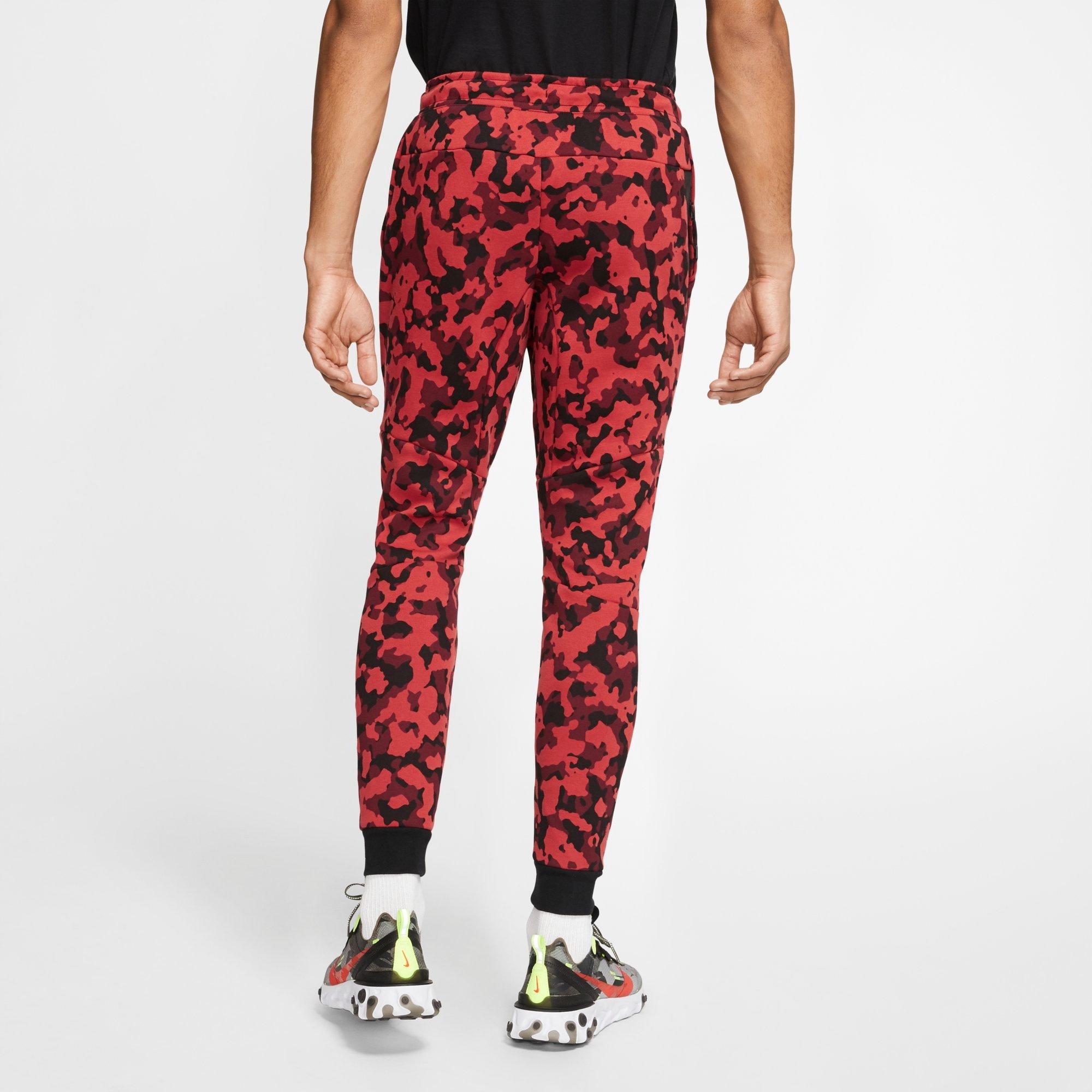 men's nike sportswear allover print tech fleece jogger pants