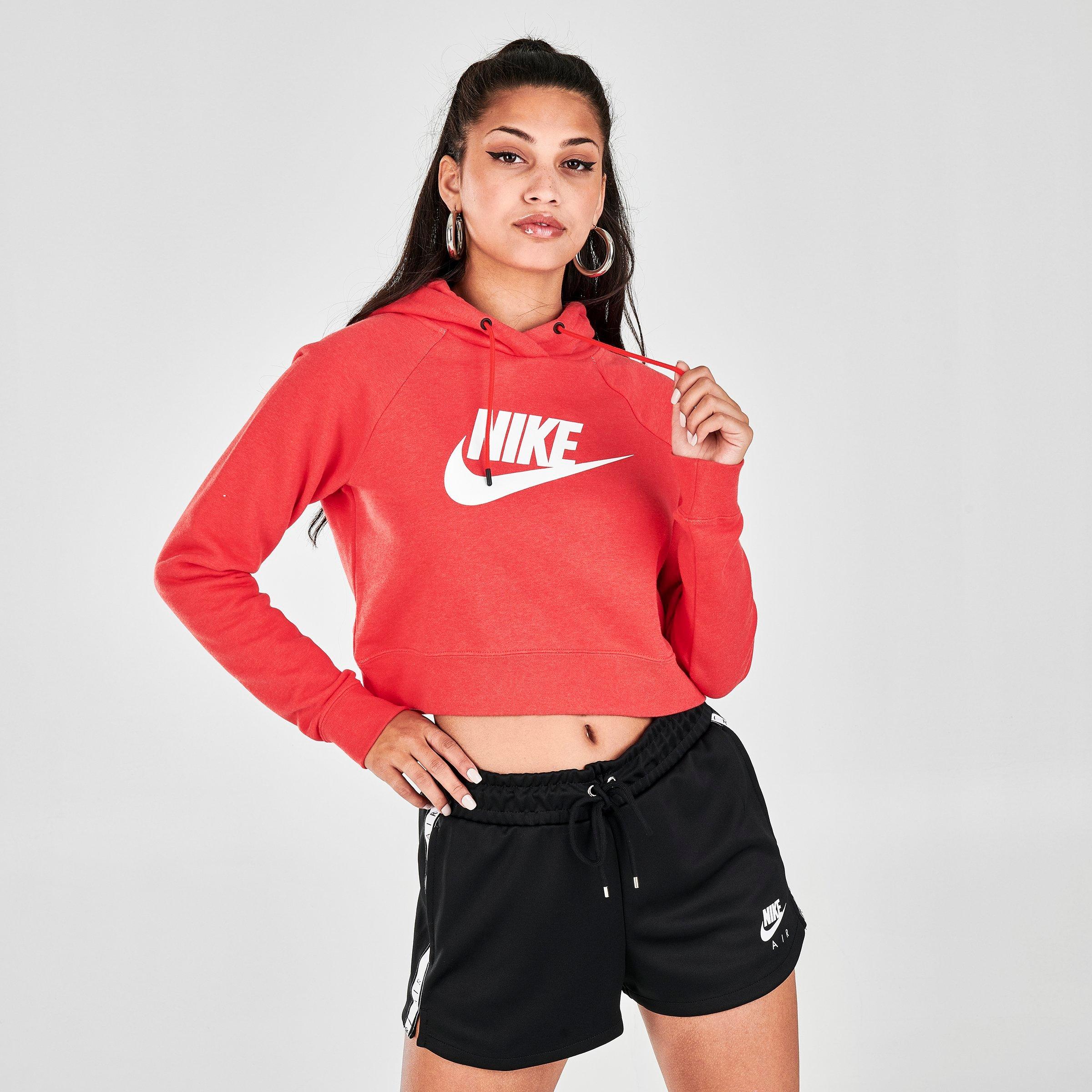 nike sportswear women's essentials cropped hoodie