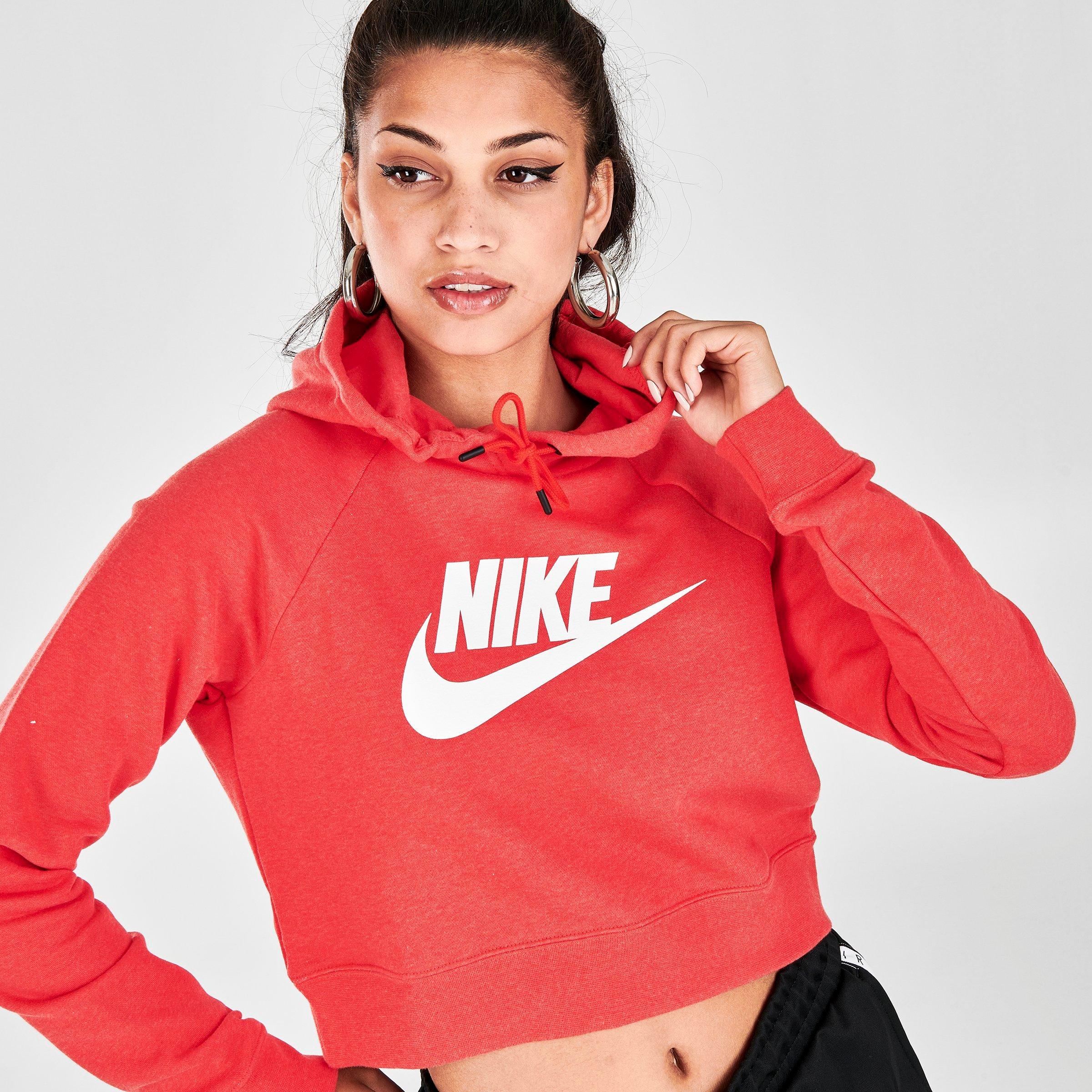 nike essential cropped hoodie