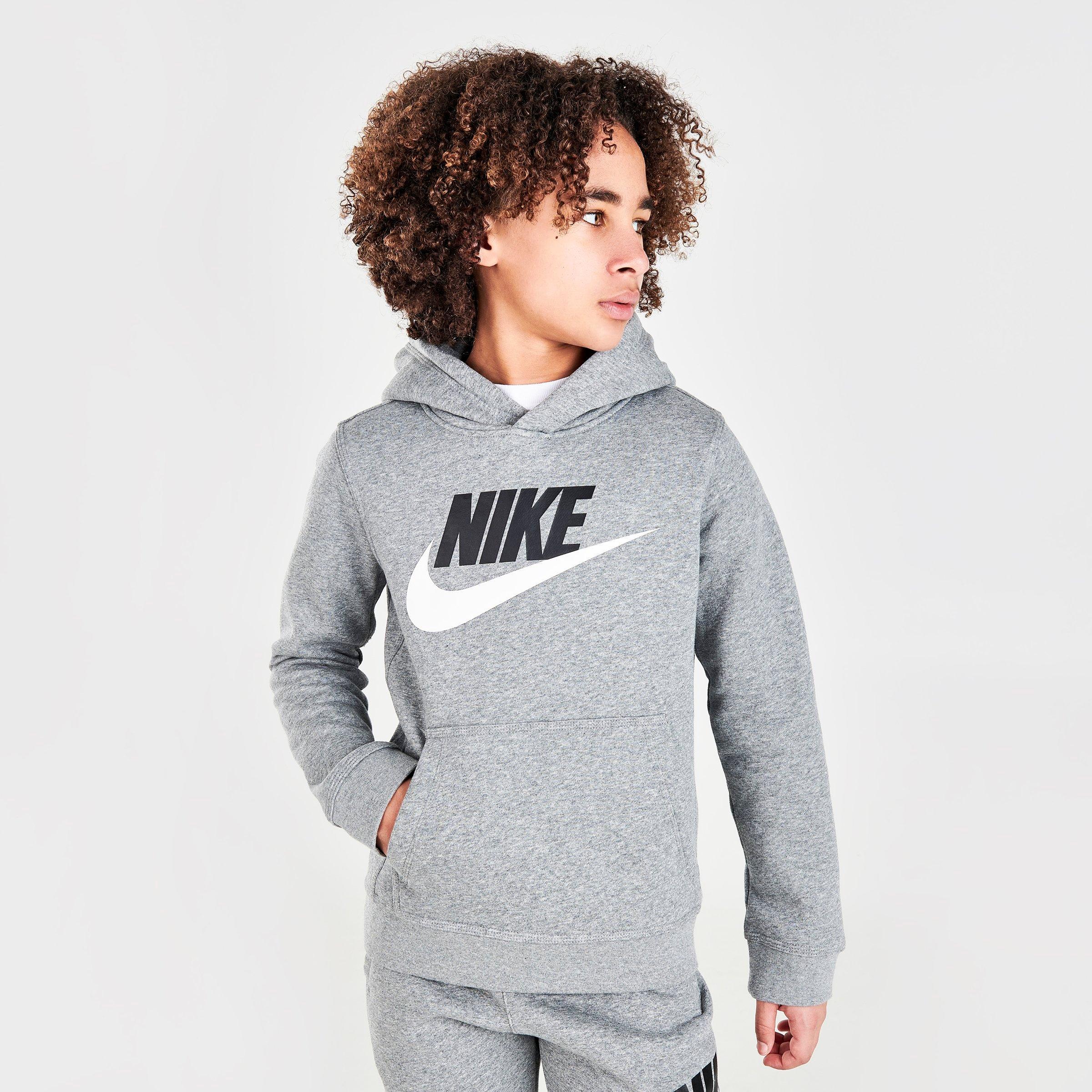 nike youth club fleece hoodie