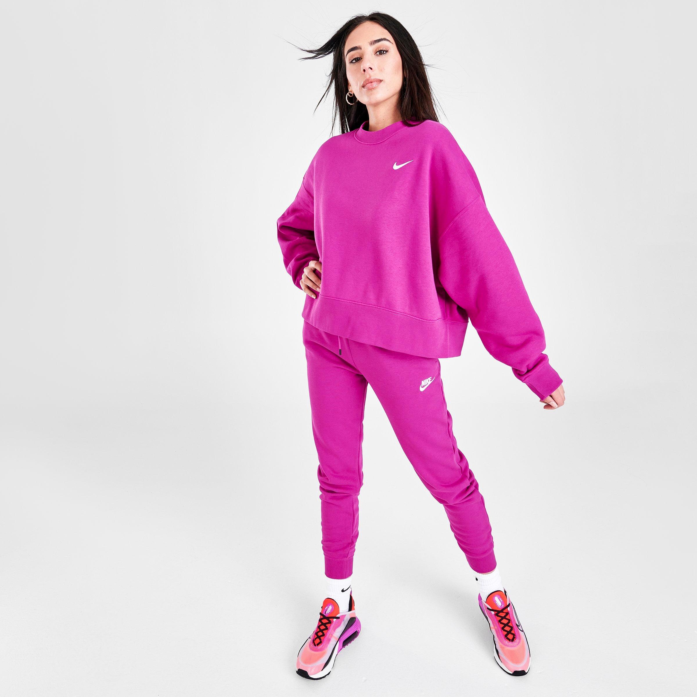 nike foundation crew sweatshirt pink