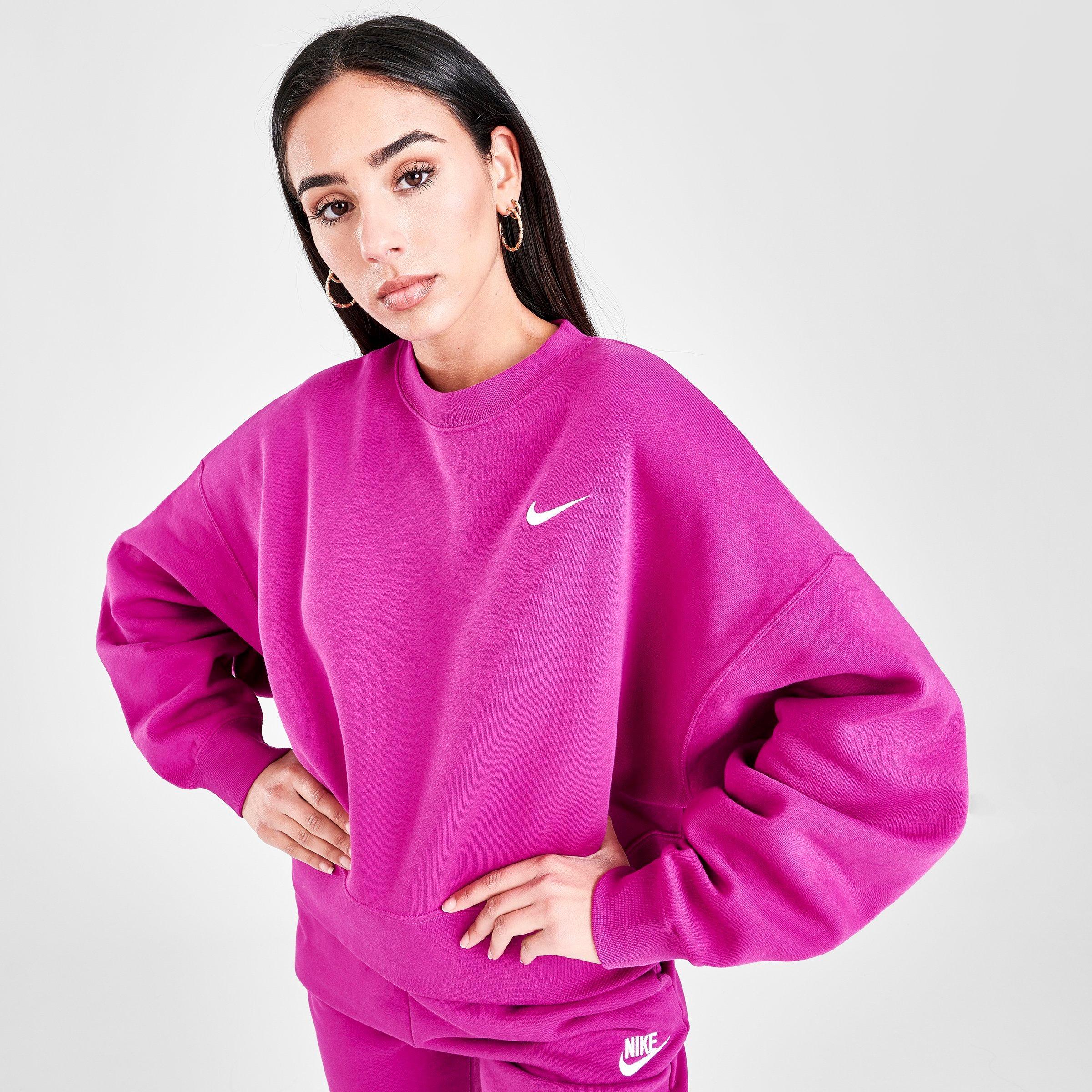nike foundation crew sweatshirt pink