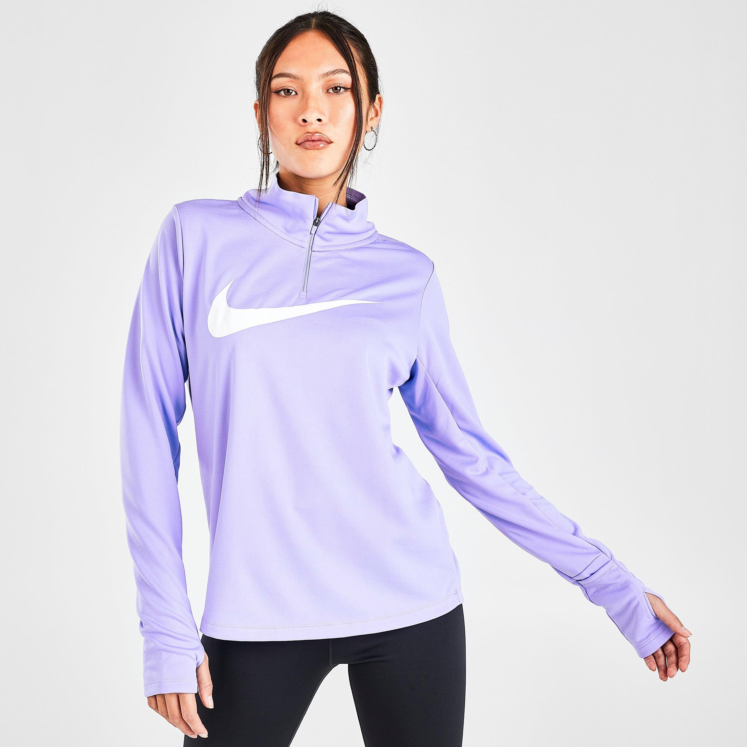 nike lilac half zip