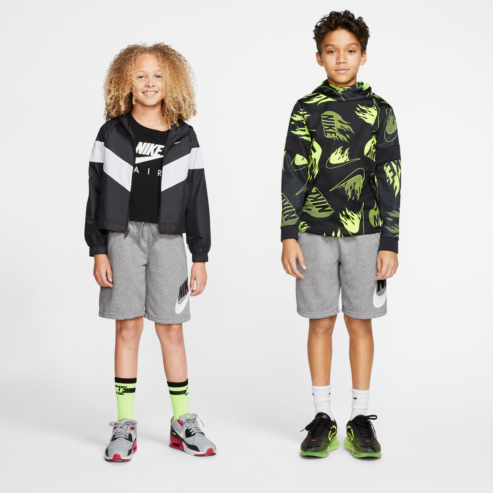 nike fleece shorts kids