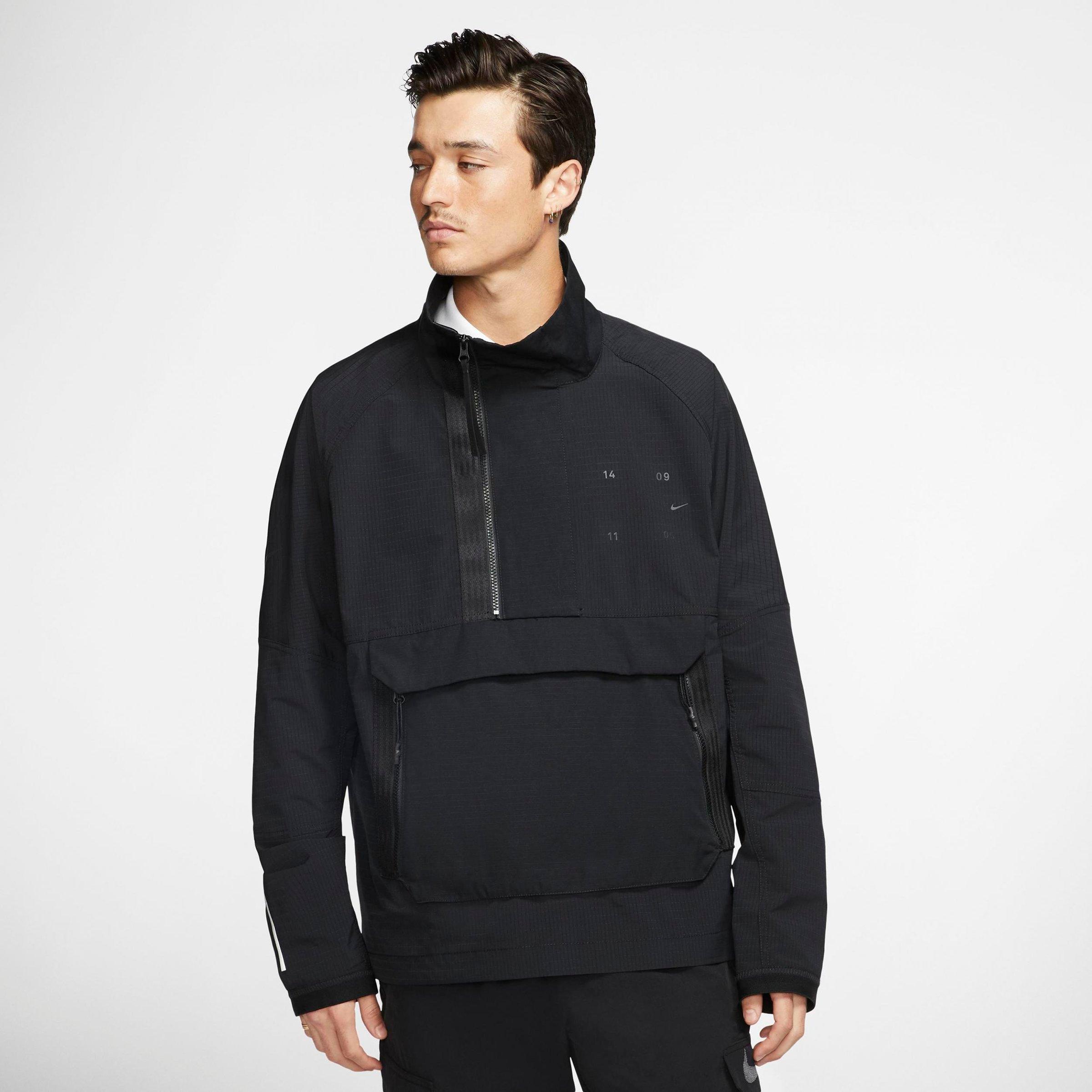 nike half zip windbreaker mens