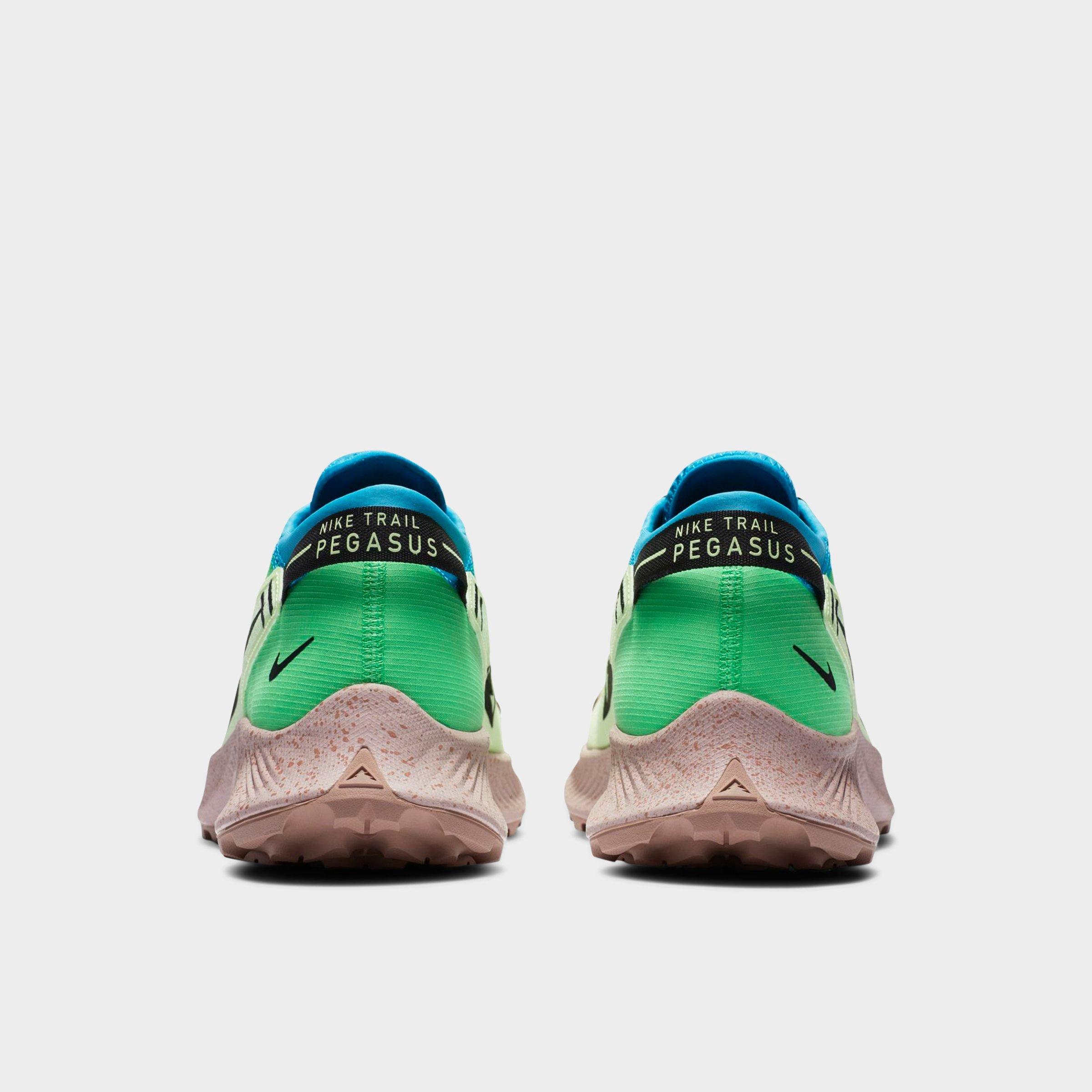 nike running shoes blue and green