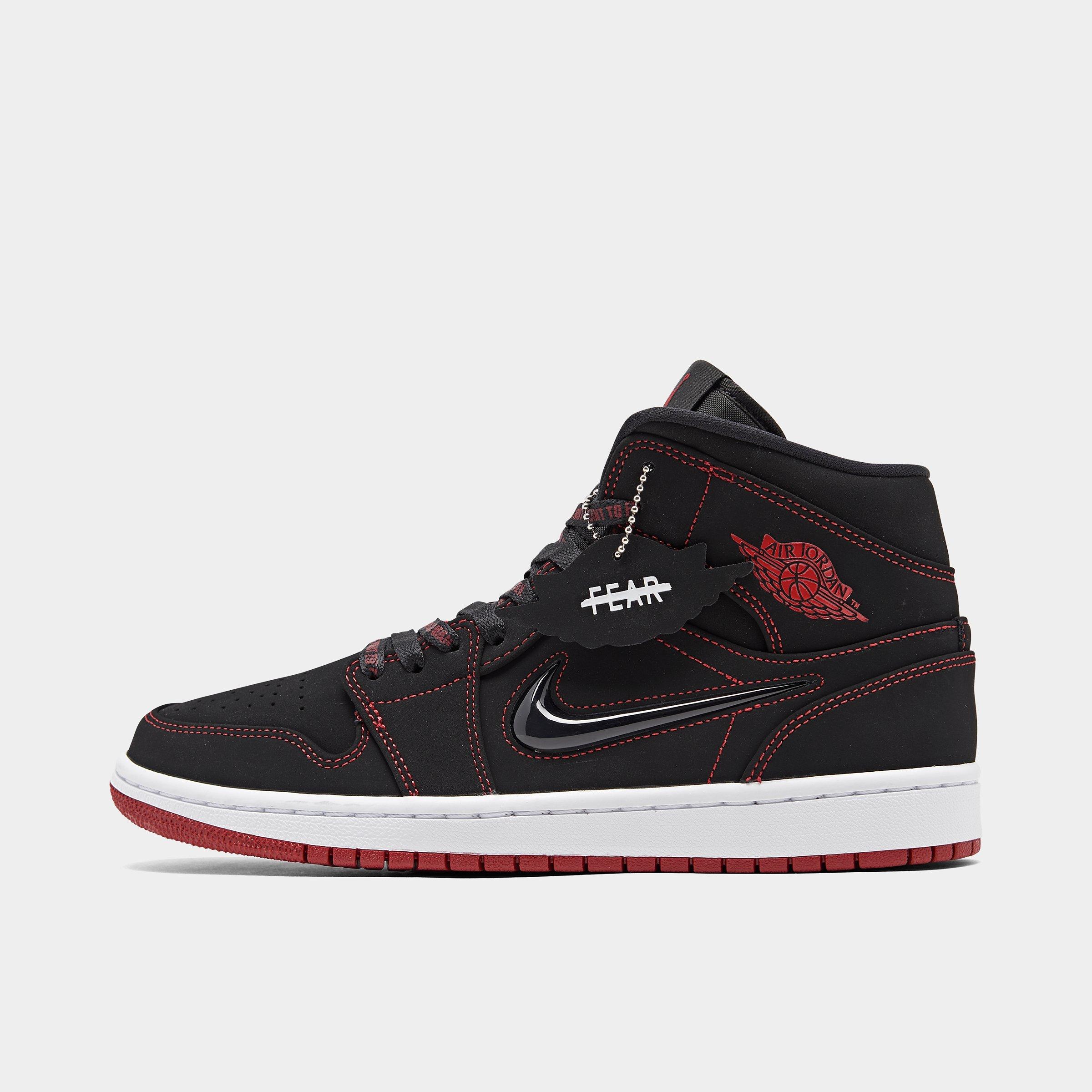 jordan retro 1 mid black