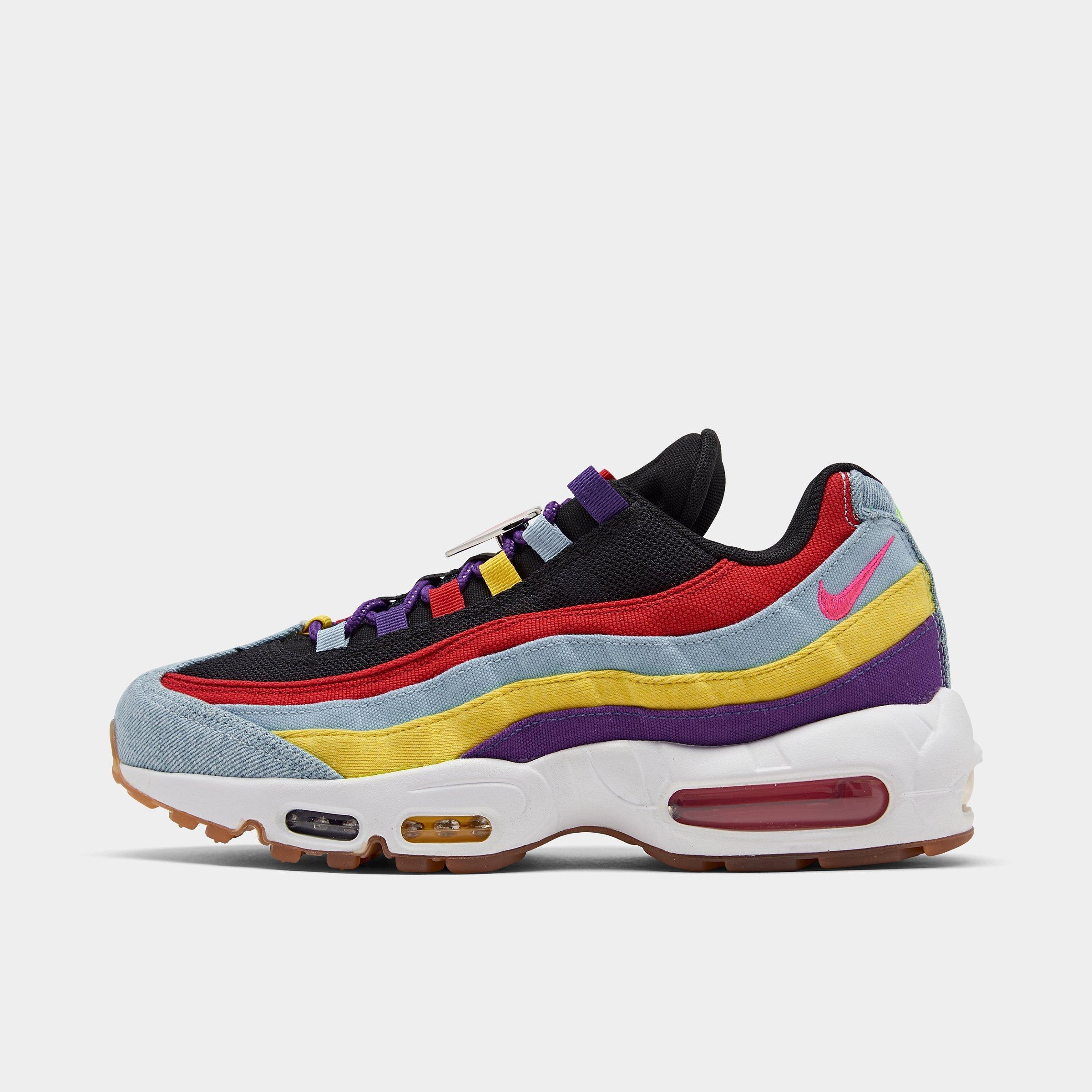 white pink blue air max 95