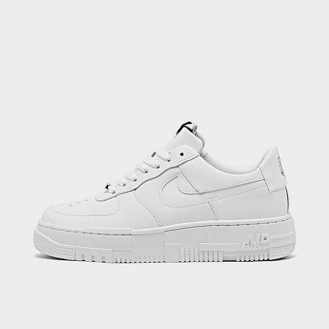 Right view of Women's Nike Air Force 1 Pixel Casual Shoes in White/Black/Sail Click to zoom