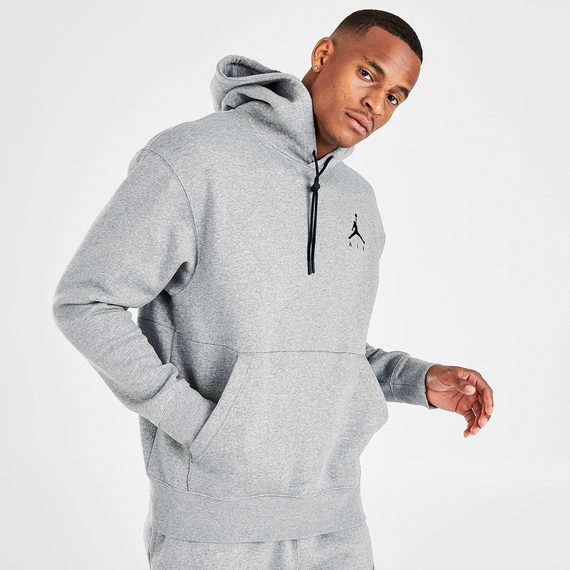 men's jordan air colorblocked fleece pullover hoodie