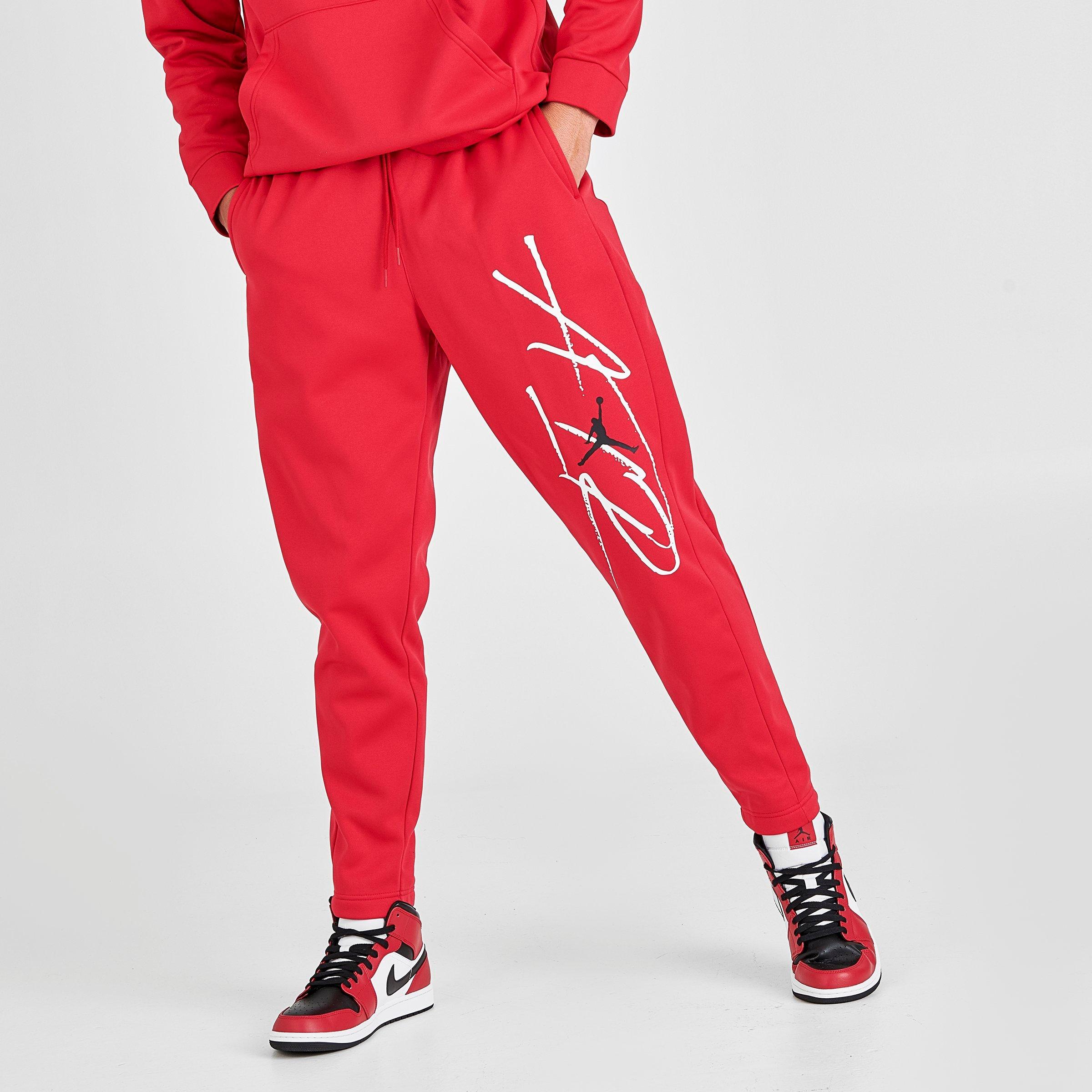 red jordan joggers