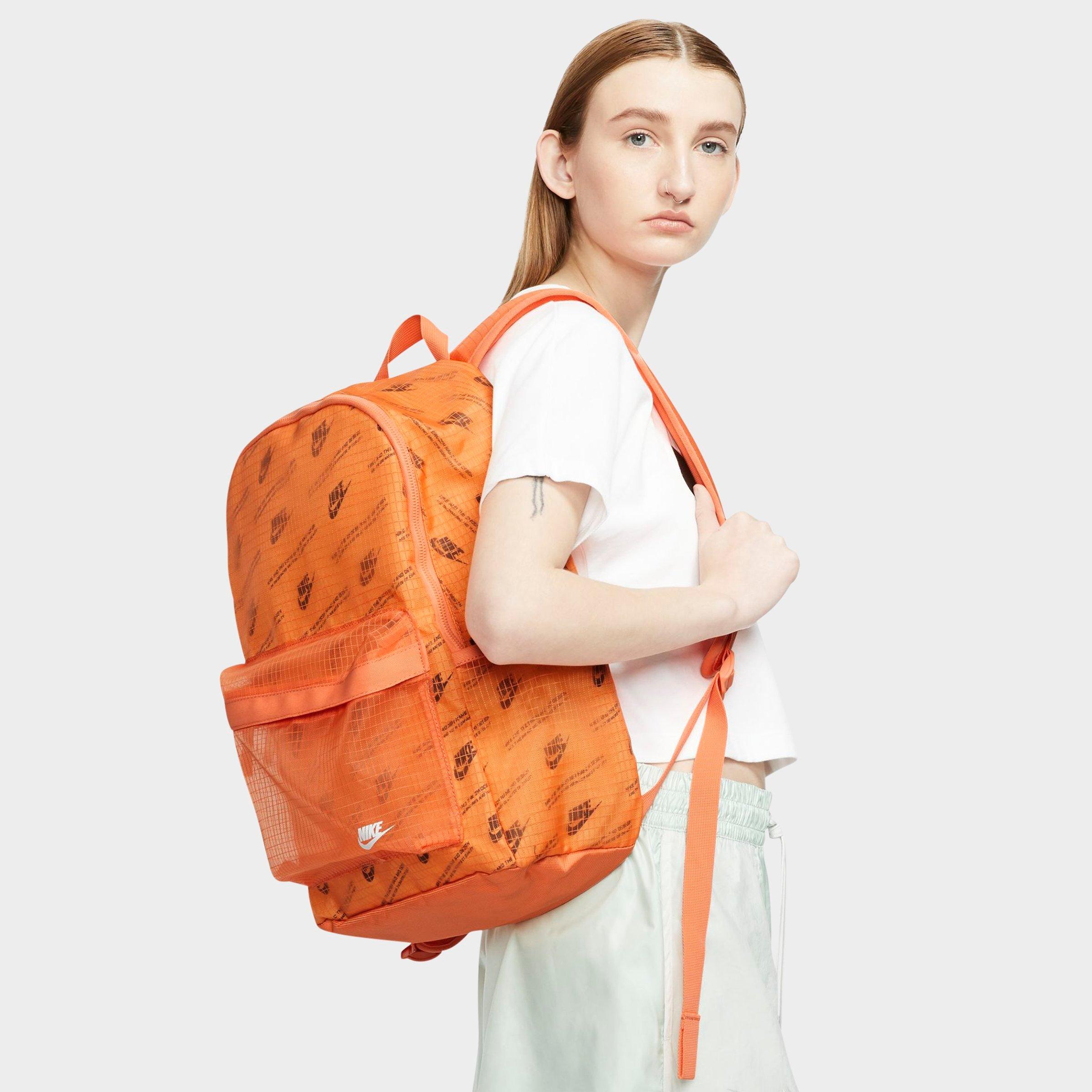 nike orange backpack