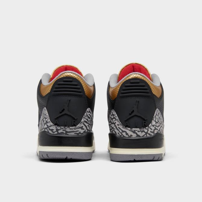 Air jordan 3 black cement store finish line