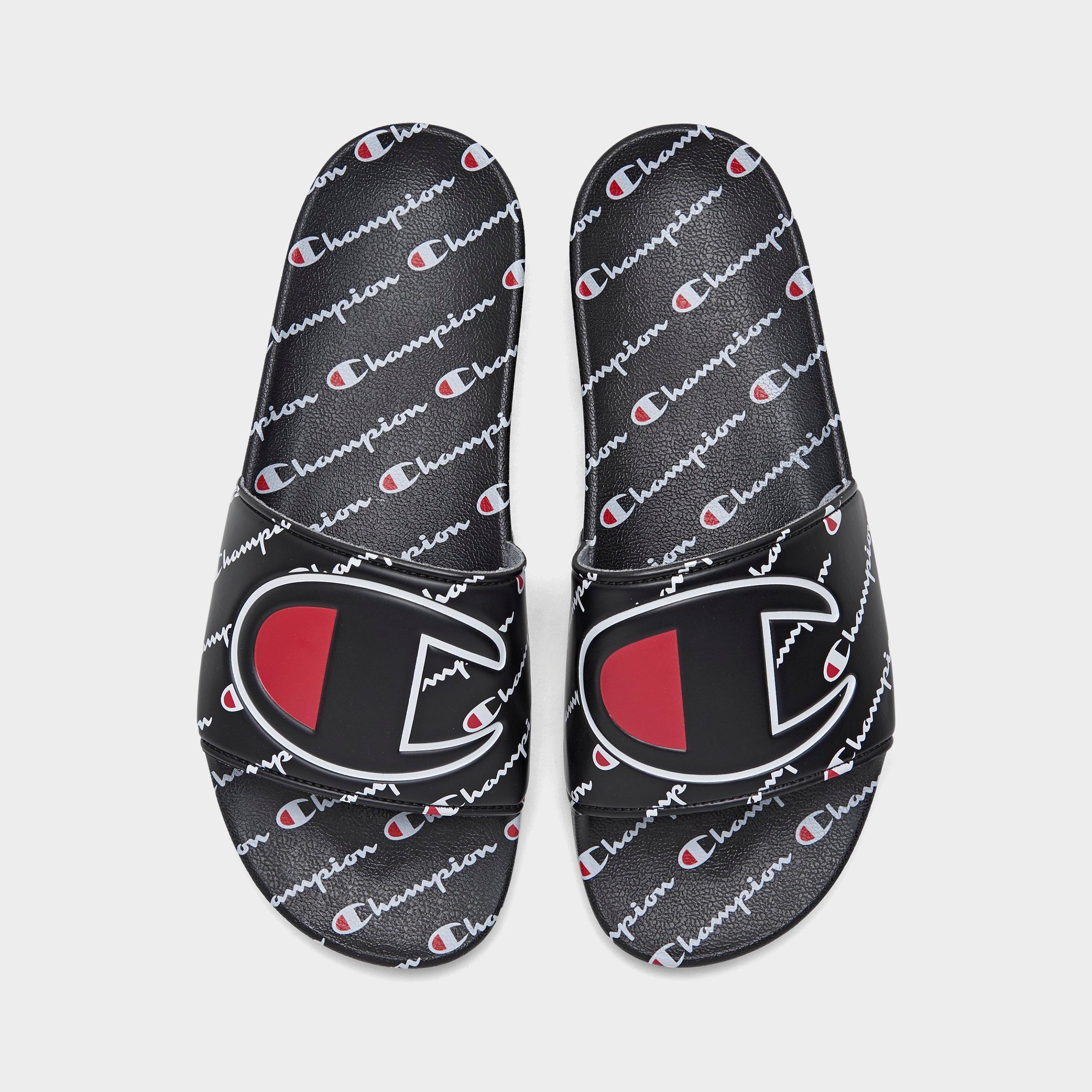 champion ipo repeat black slide sandals