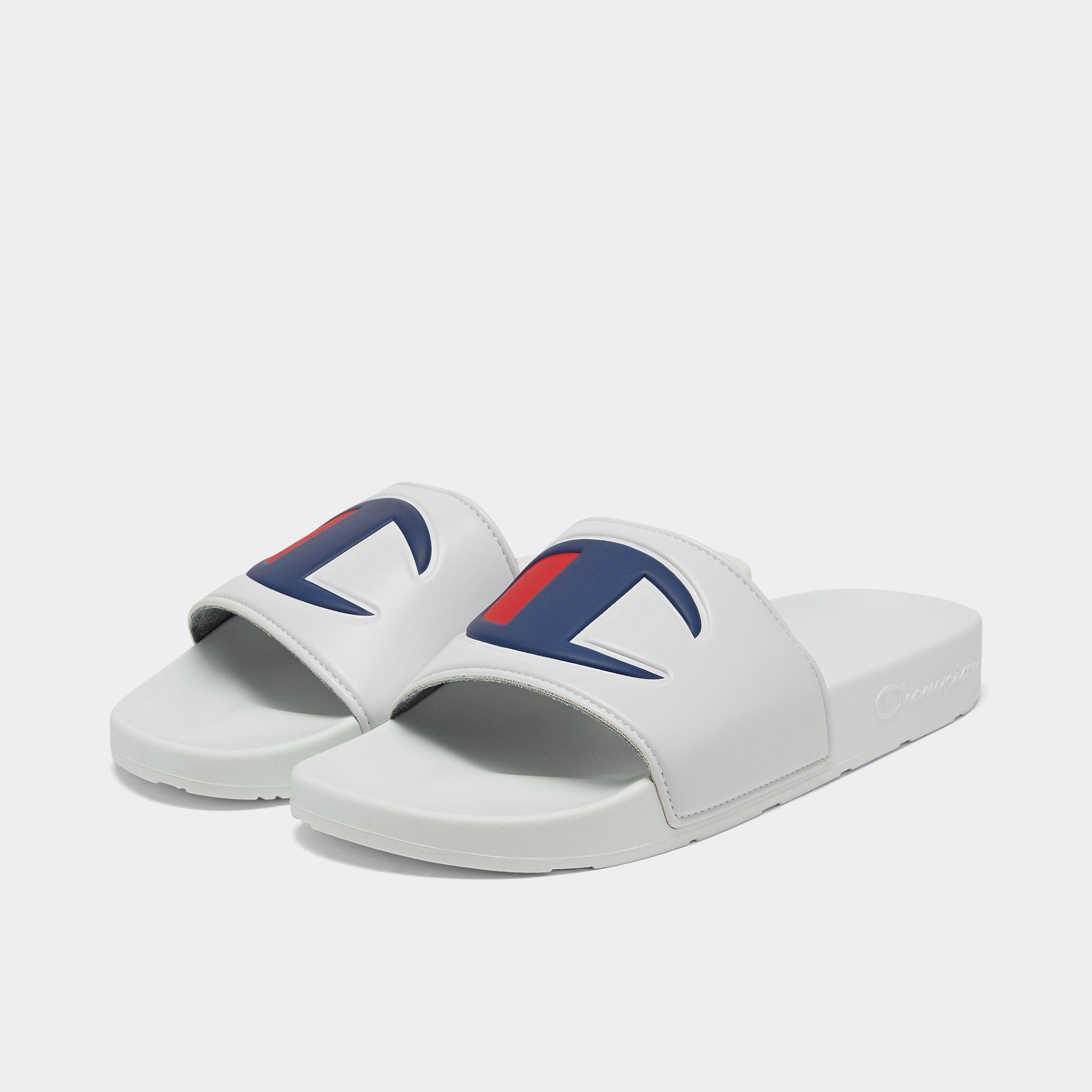 white champion sandals