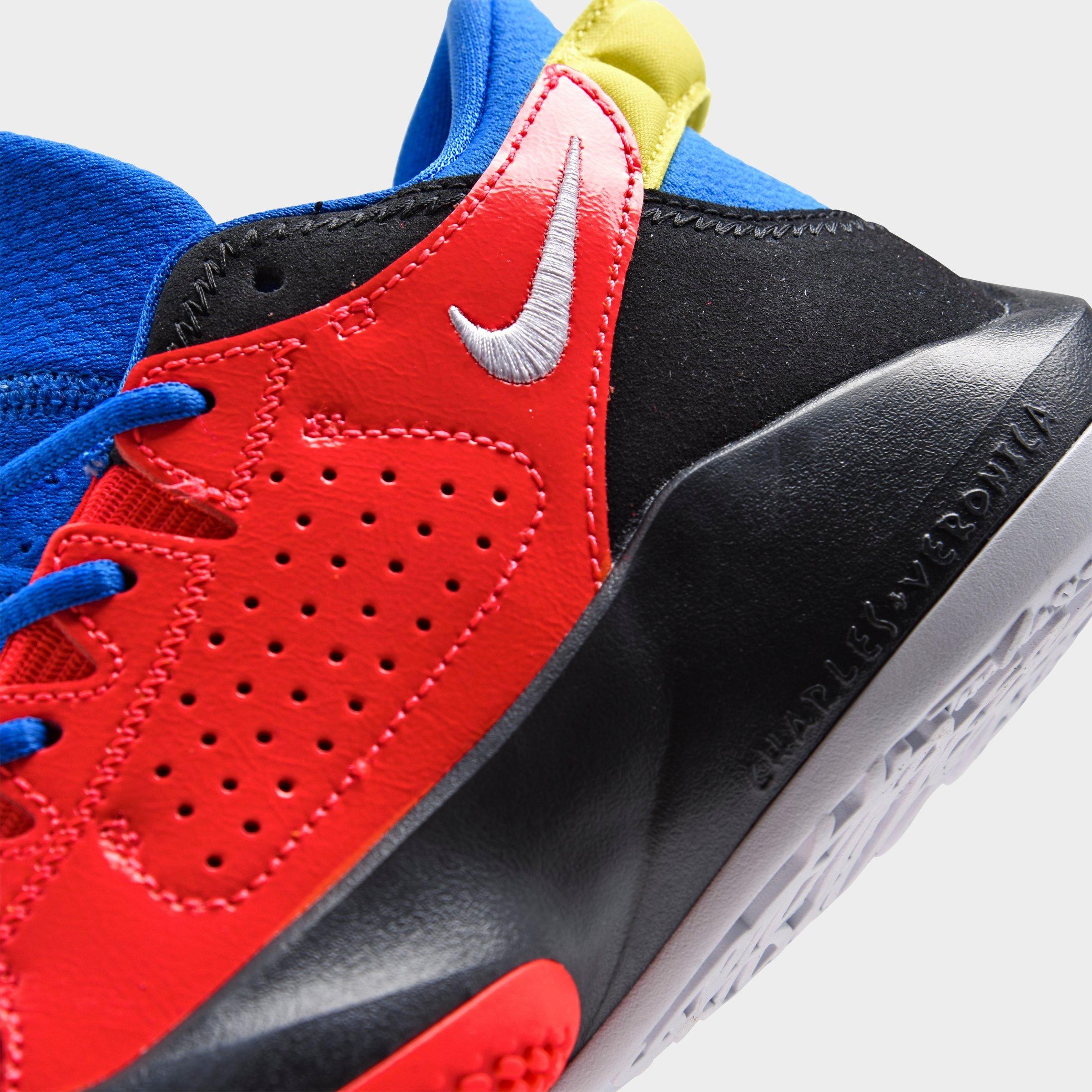 bright blue basketball shoes